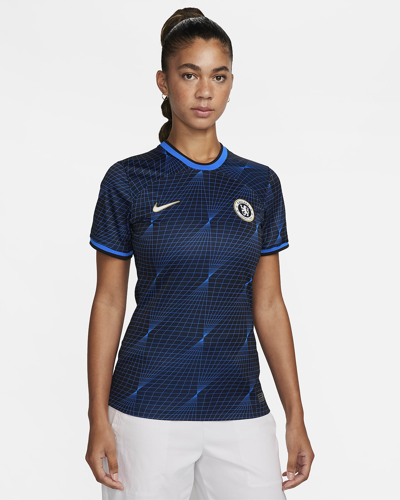 Chelsea FC 2023/24 Stadium Away-Nike Dri-FIT-fodboldtrøje til kvinder