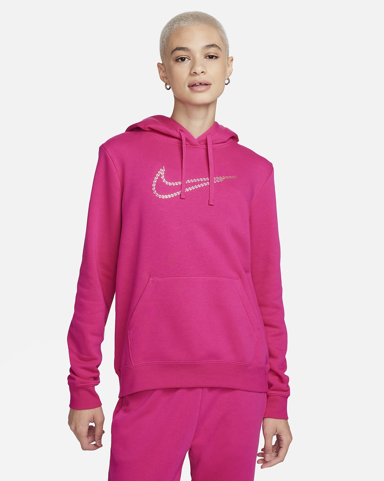 Sudadera Nike Cremallera Essential Mujer Rosa