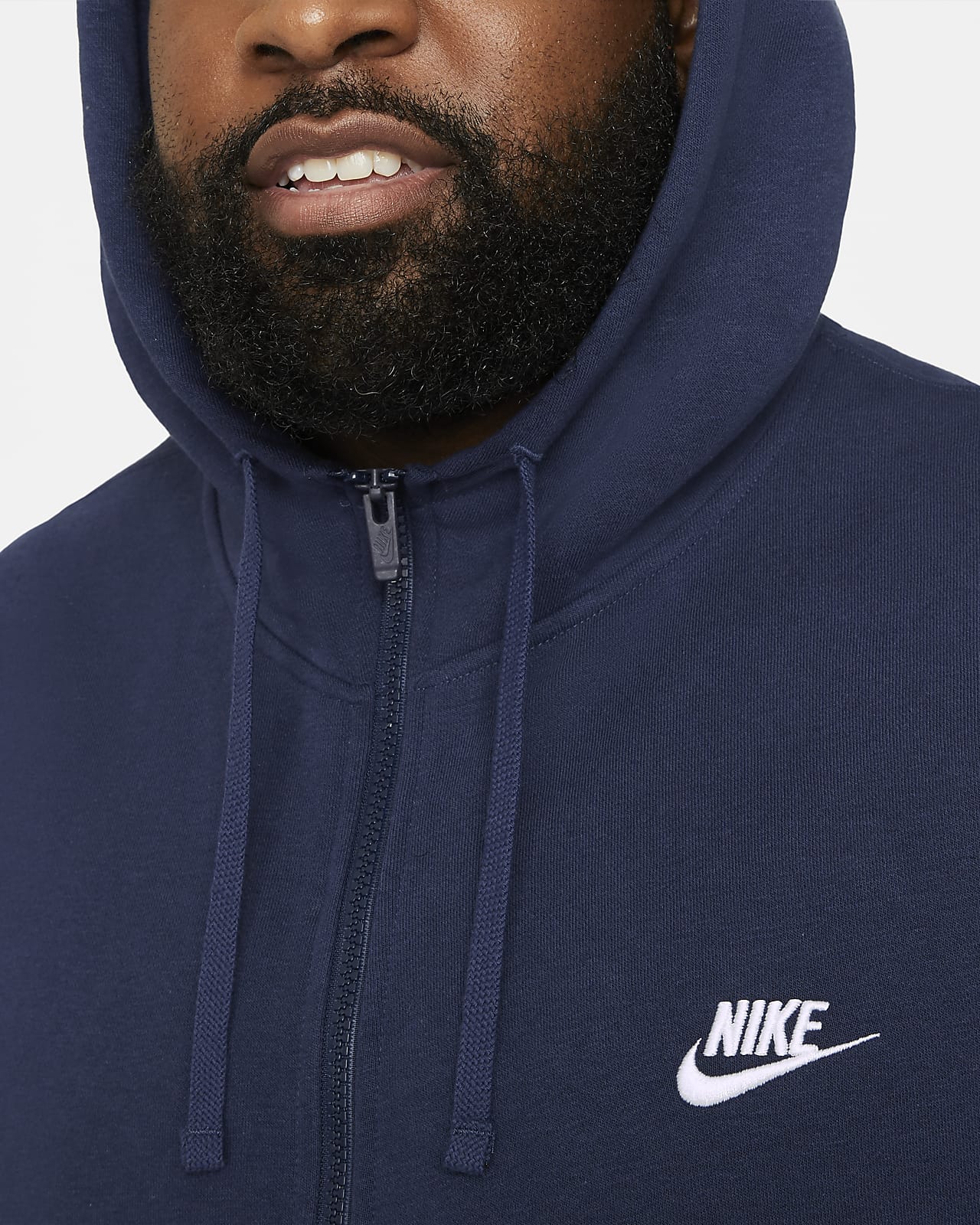 nike sportswear men's full zip club hoodie