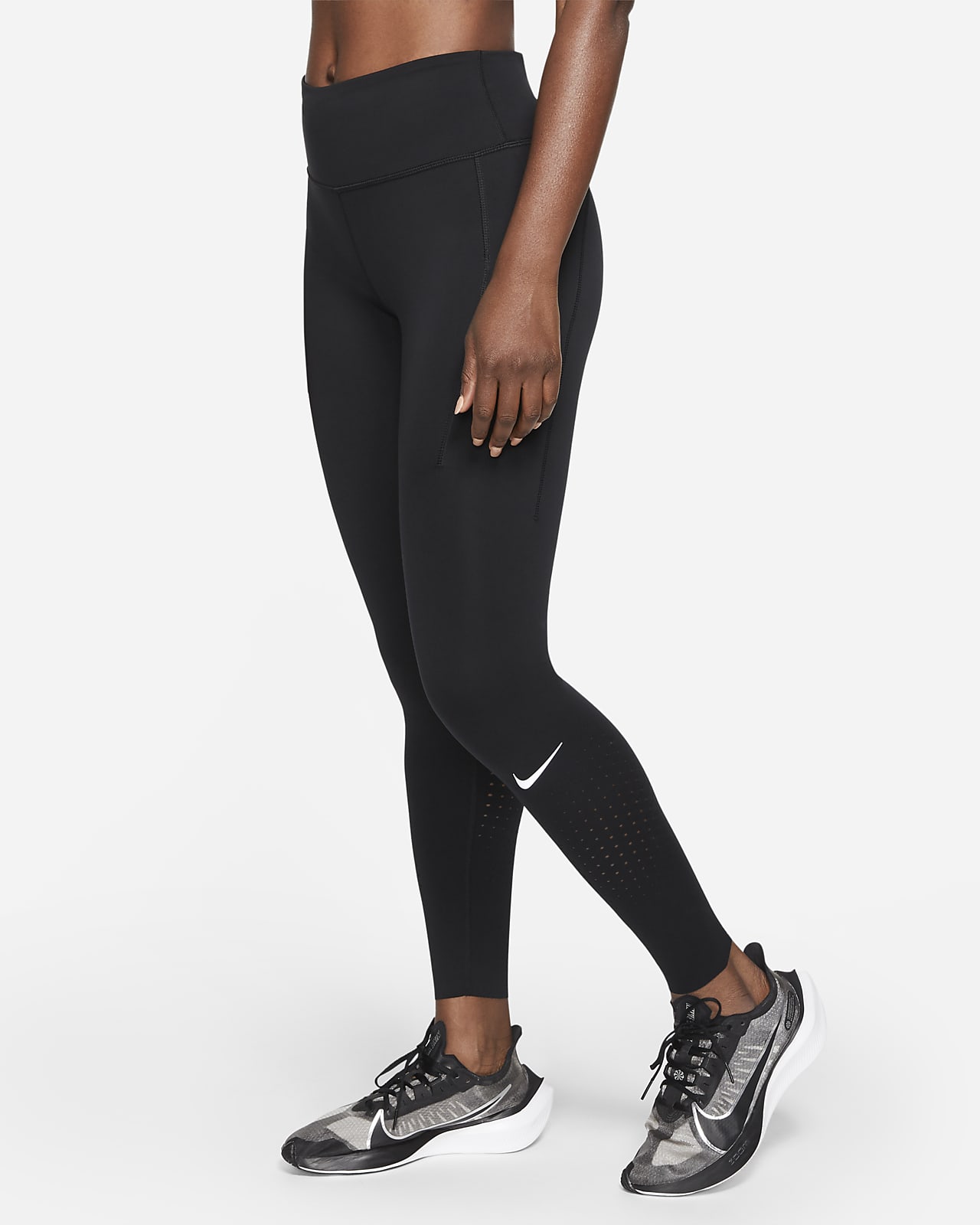 Nike Epic Luxe-leggings med lomme og mellemhøj talje til kvinder