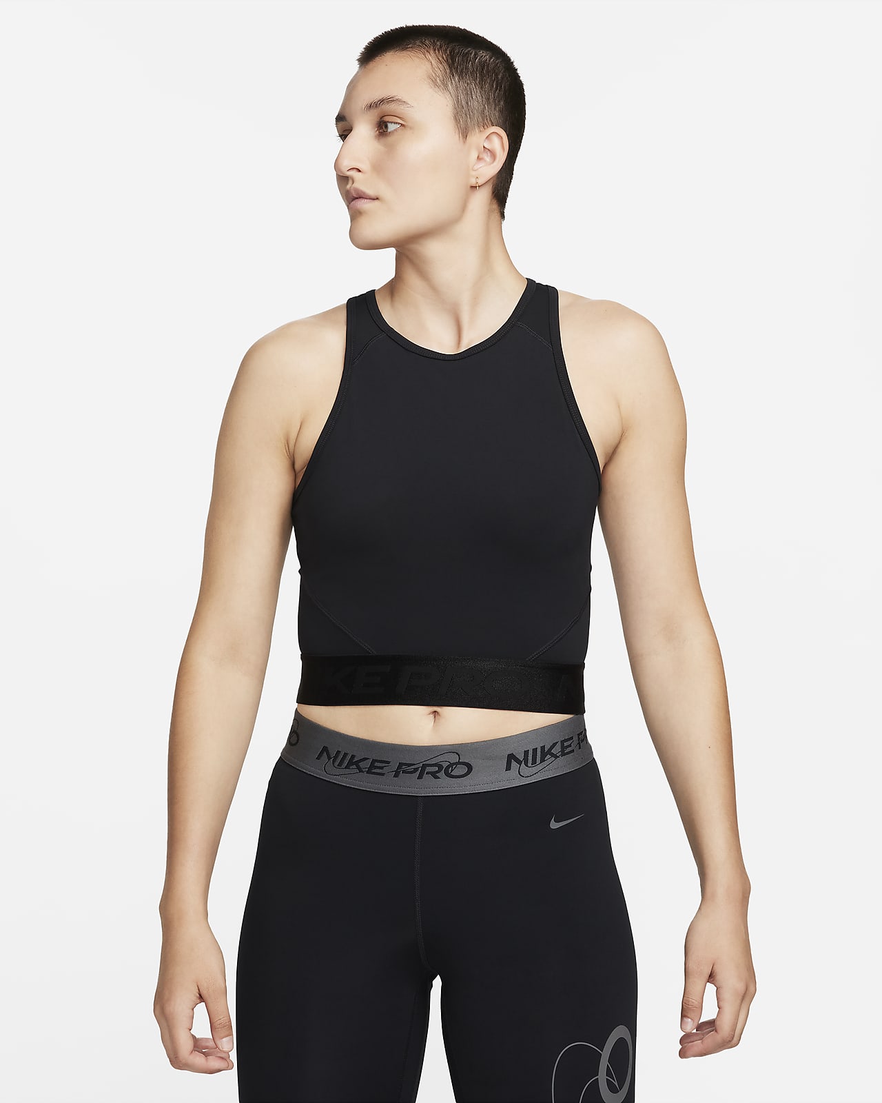 Top curto Nike Pro Dri-FIT para mulher