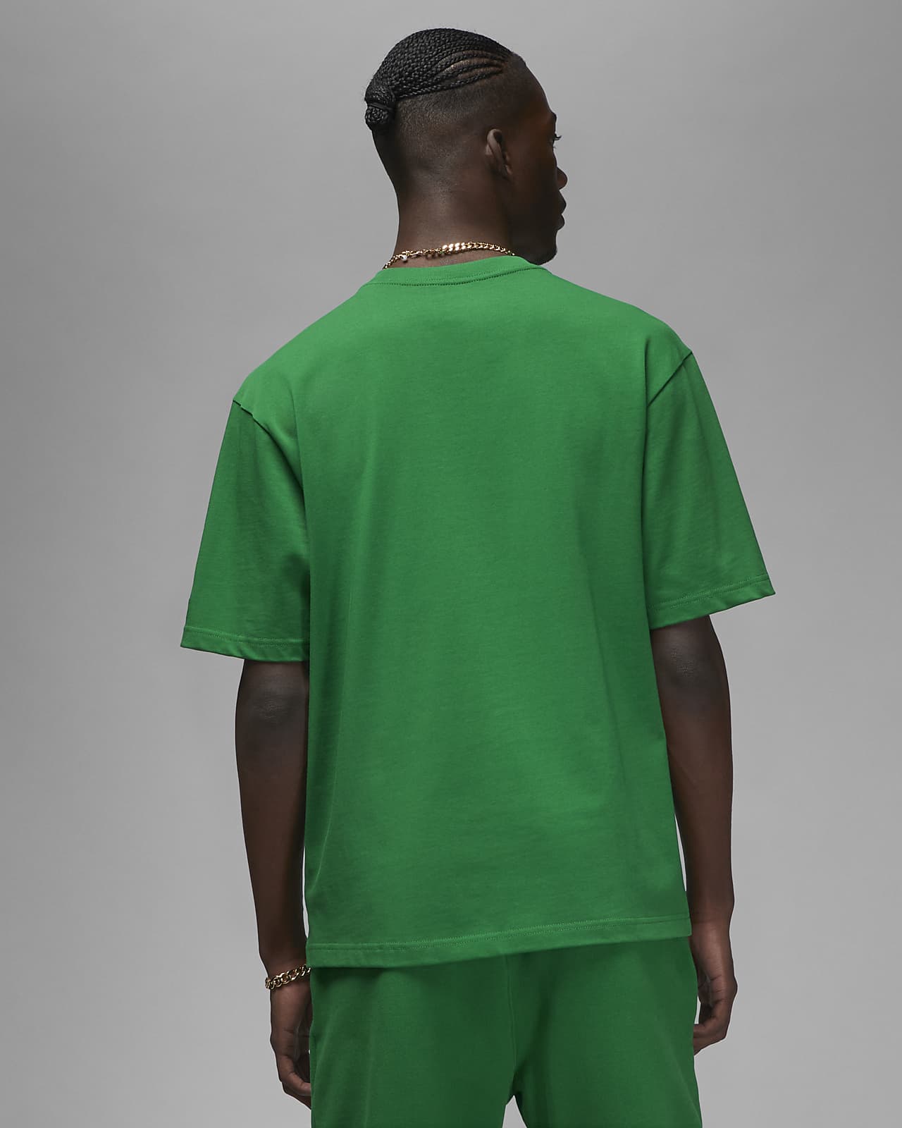 green and orange jordan shirt