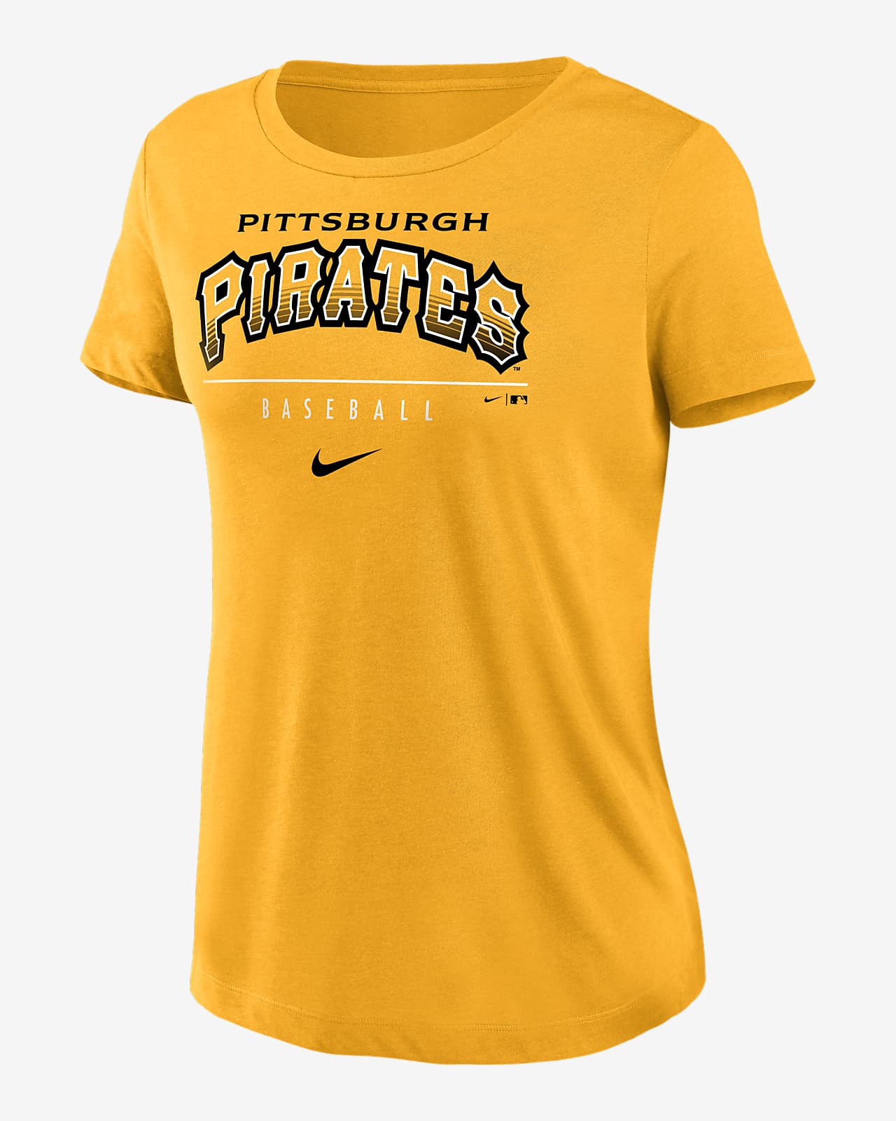 Playera para mujer Nike Dri-FIT Lettering Essential (MLB Pittsburgh  Pirates). Nike.com