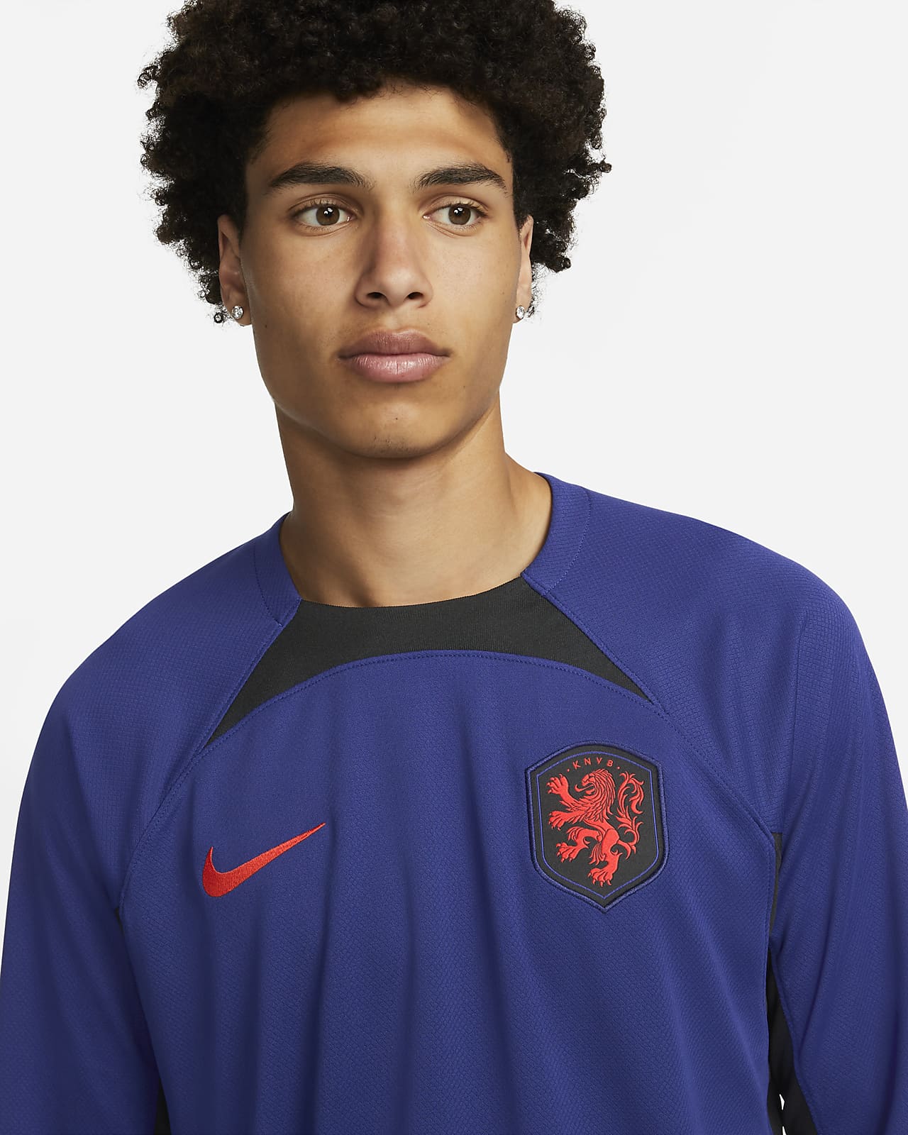 Netherlands 2022/23 Stadium Away Men's Nike Dri-Fit Long-Sleeve Soccer Jersey