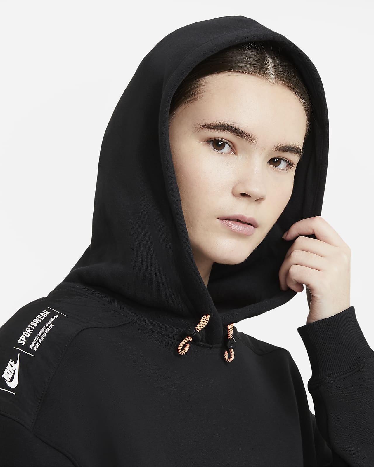 women's fleece pullover hoodie nike