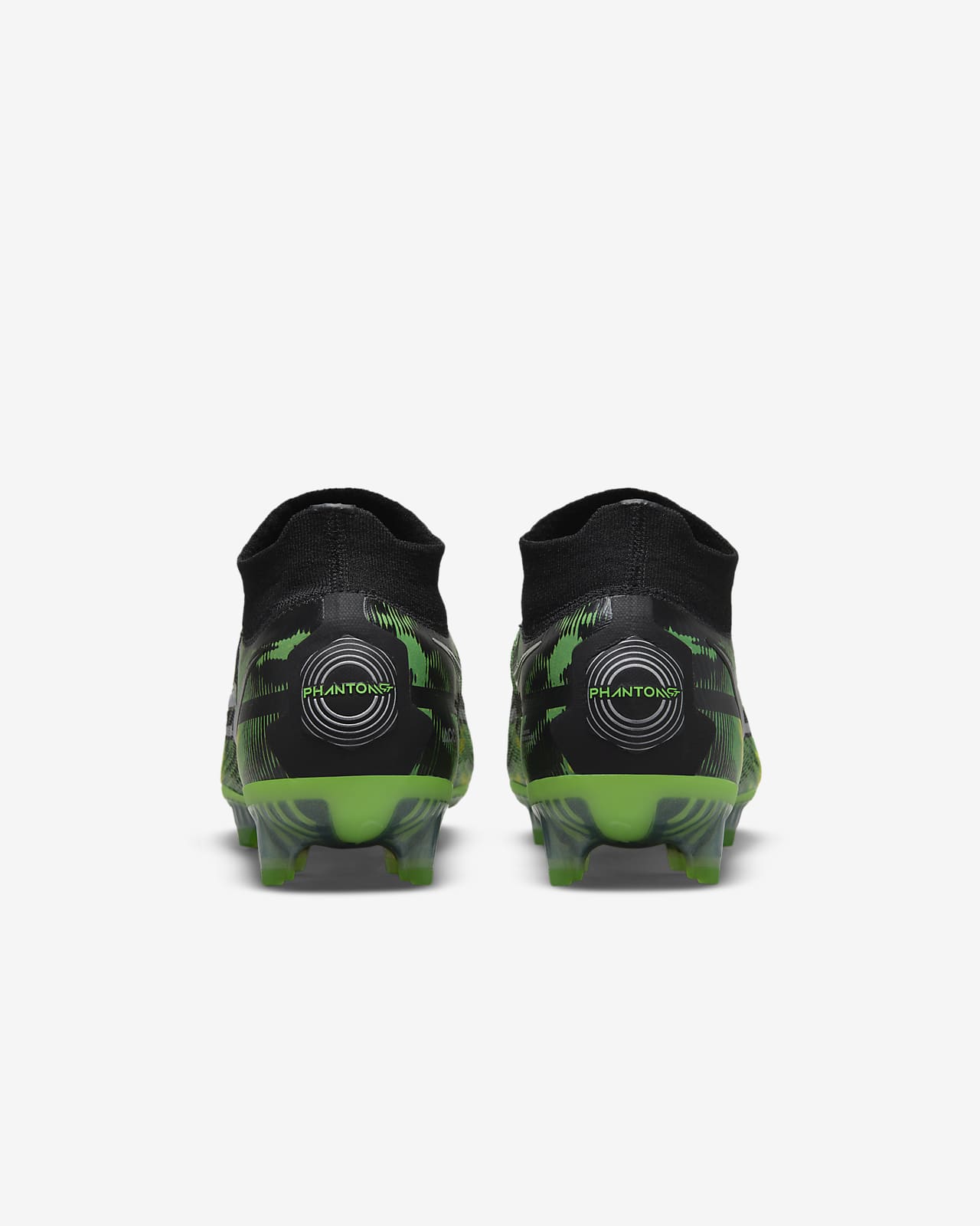 nike phantom negro con verde