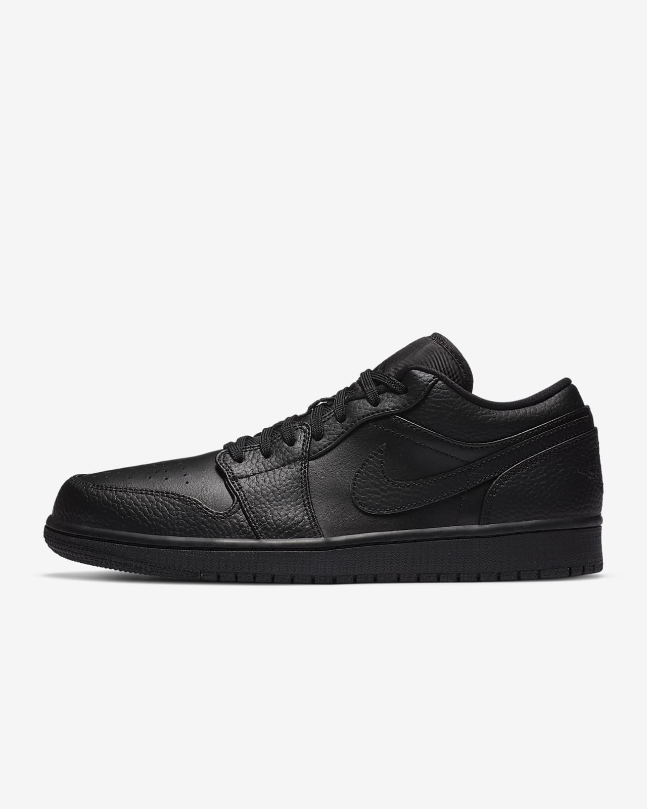 nike leather sneakers black