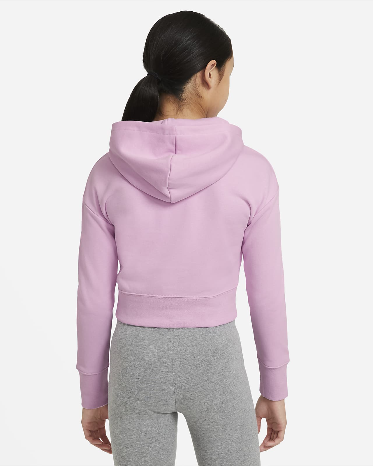 nike girls cropped hoodie