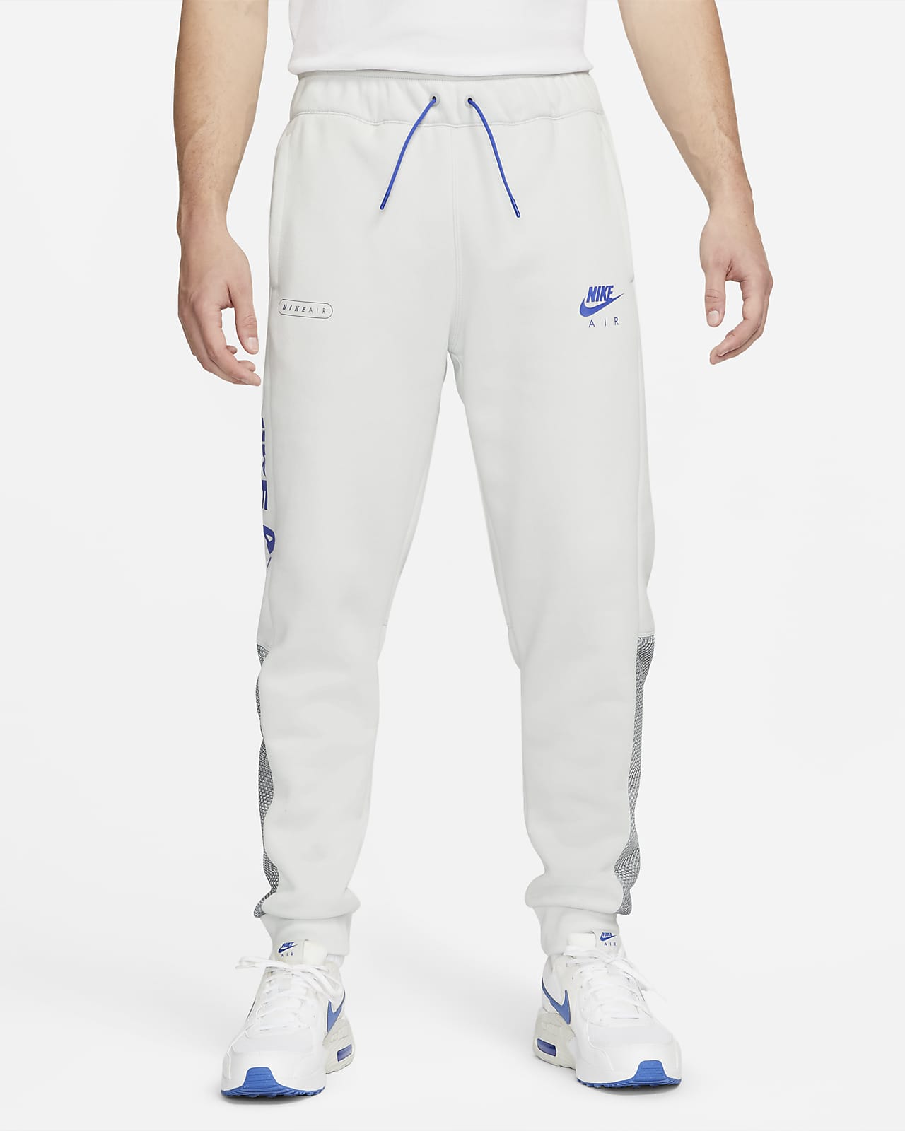 white nike air joggers