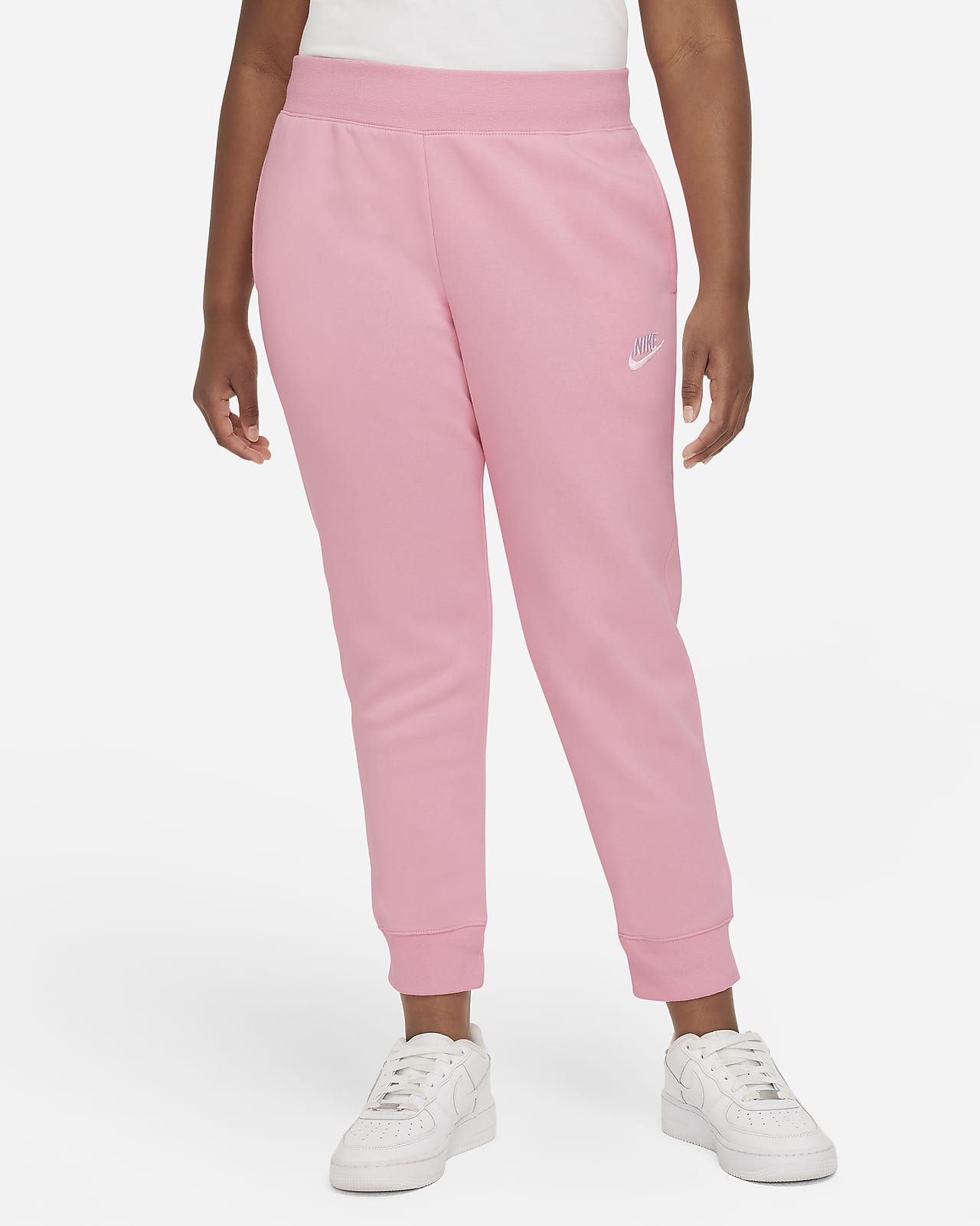 Nike Sportswear Club (Girls\') Nike Fleece (Extended Kids\' Pants Size). Big