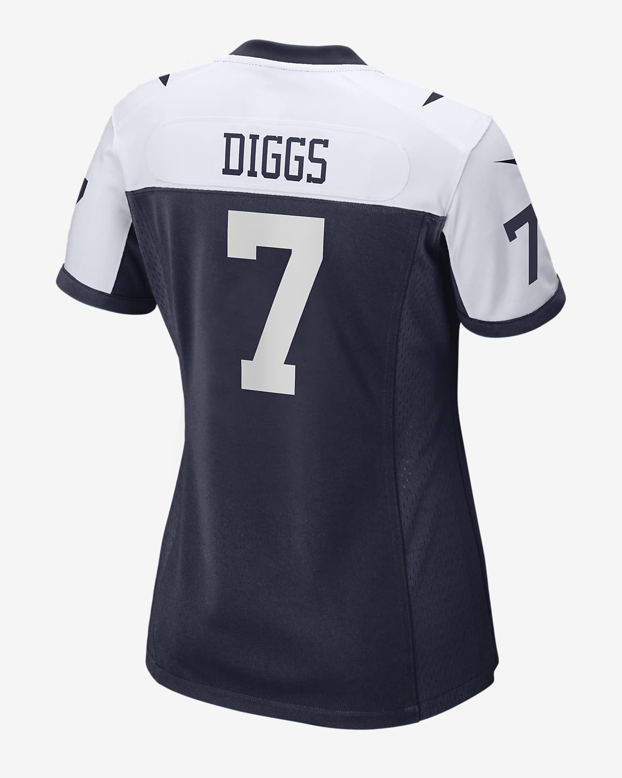 Trevon Diggs Dallas Cowboys Men's Gray Name & Number Logo T-shirt 
