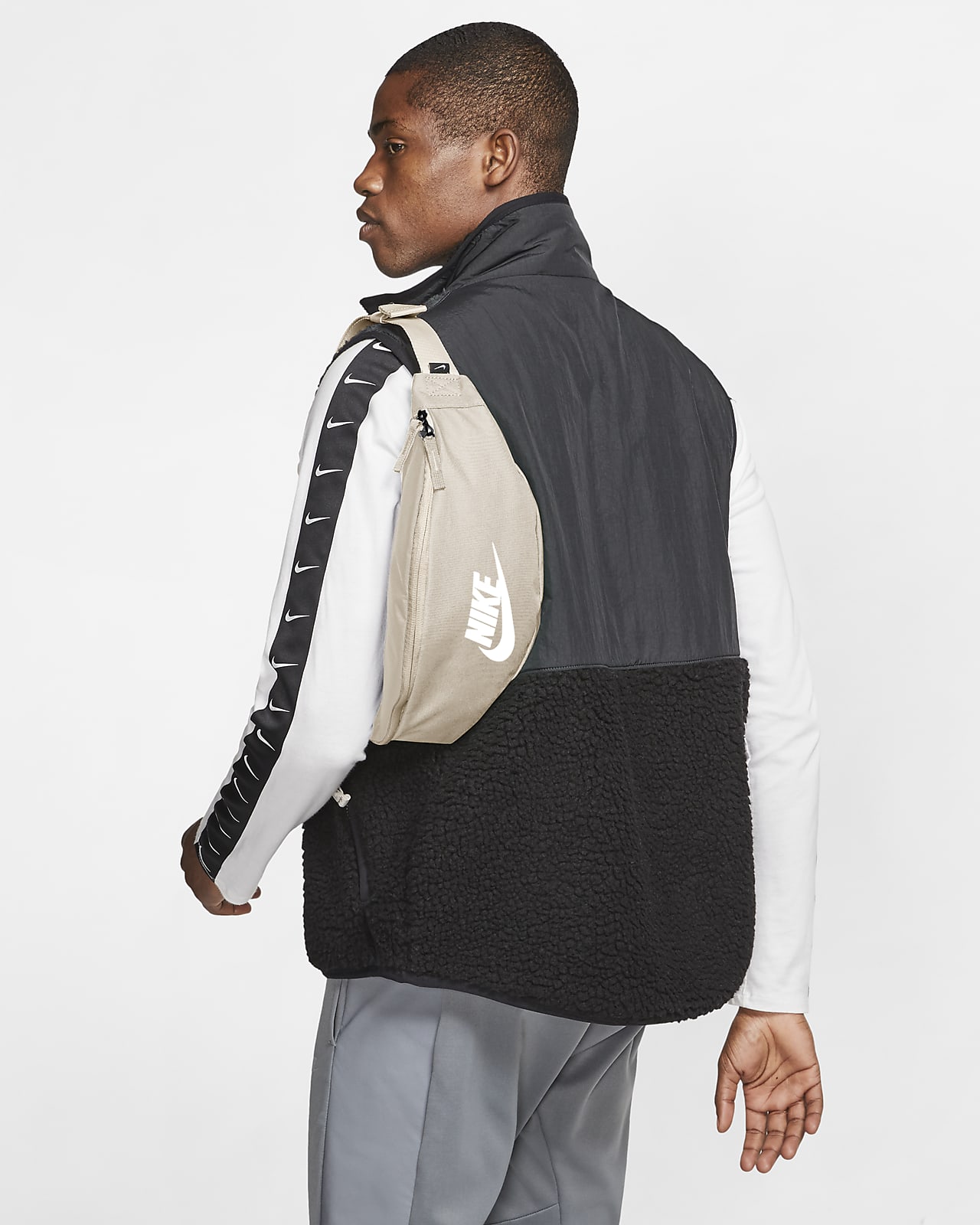 nike heritage hip pack grey