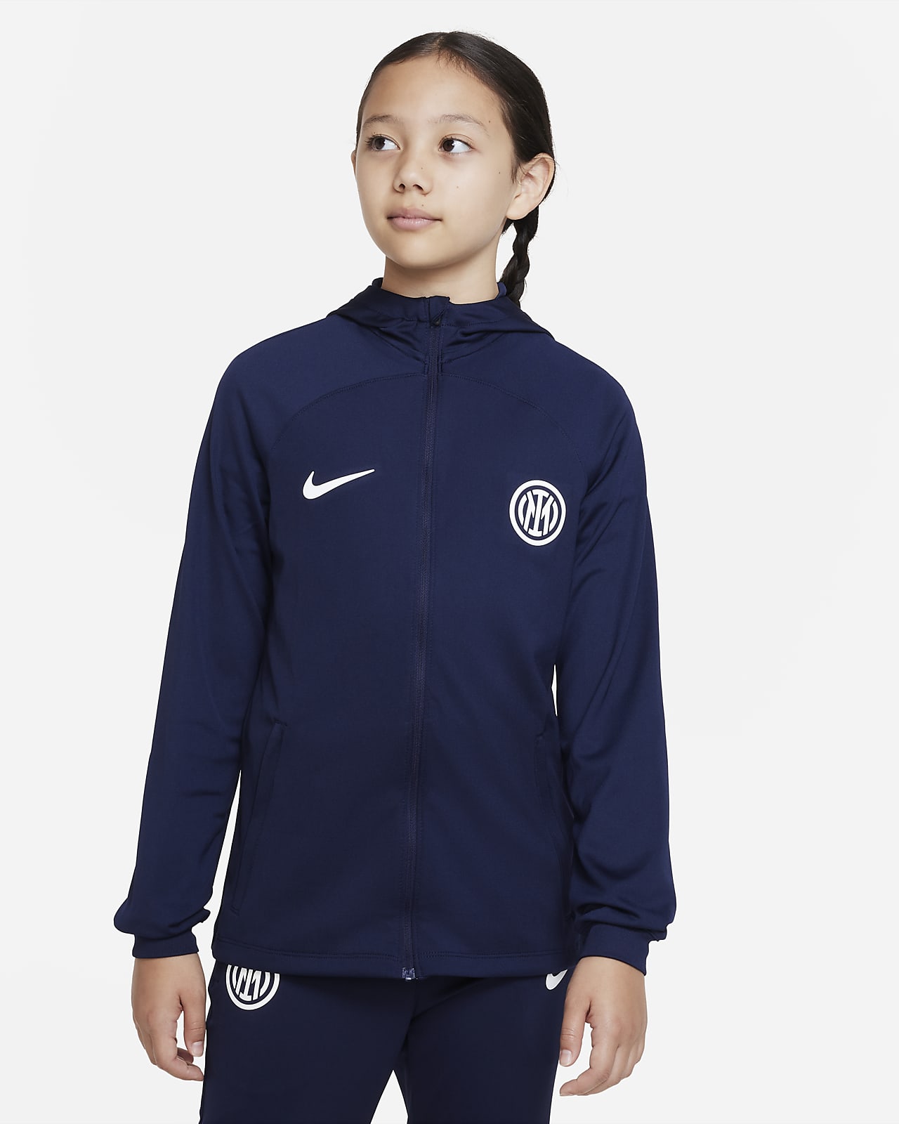 Surv??tement ?� capuche Nike Dri-FIT Inter Milan Strike pour Enfant plus ?�g?�. Nike CH