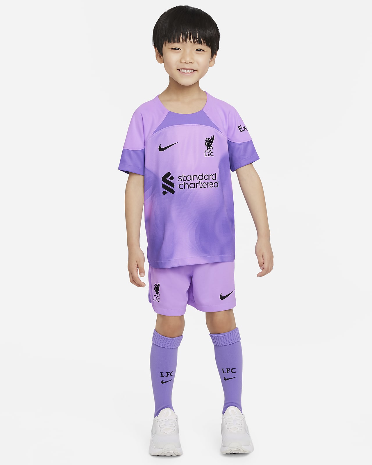 Liverpool F.C. 2022/23 Goalkeeper Younger Kids' Football Kit