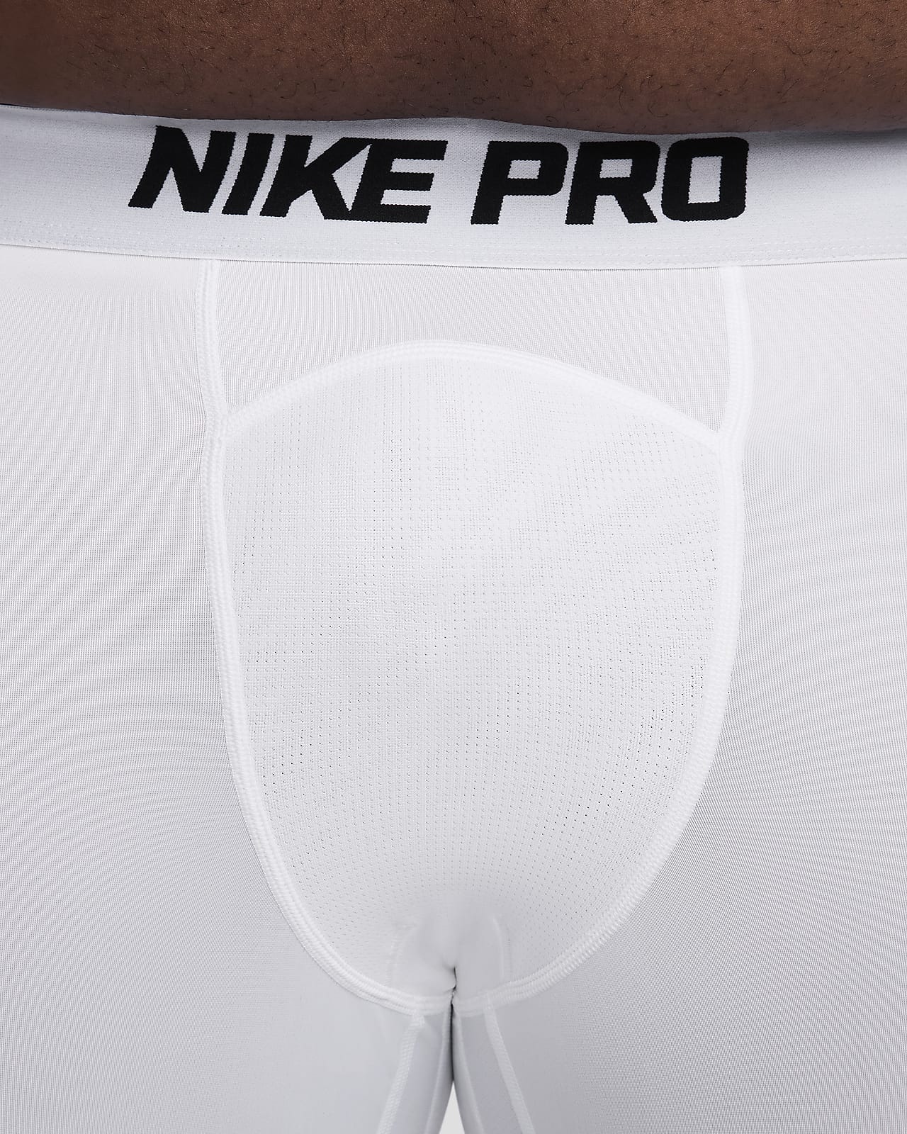 Nike NBA Pro Hyperstrong Padded Tights Pants 3/4 White Player