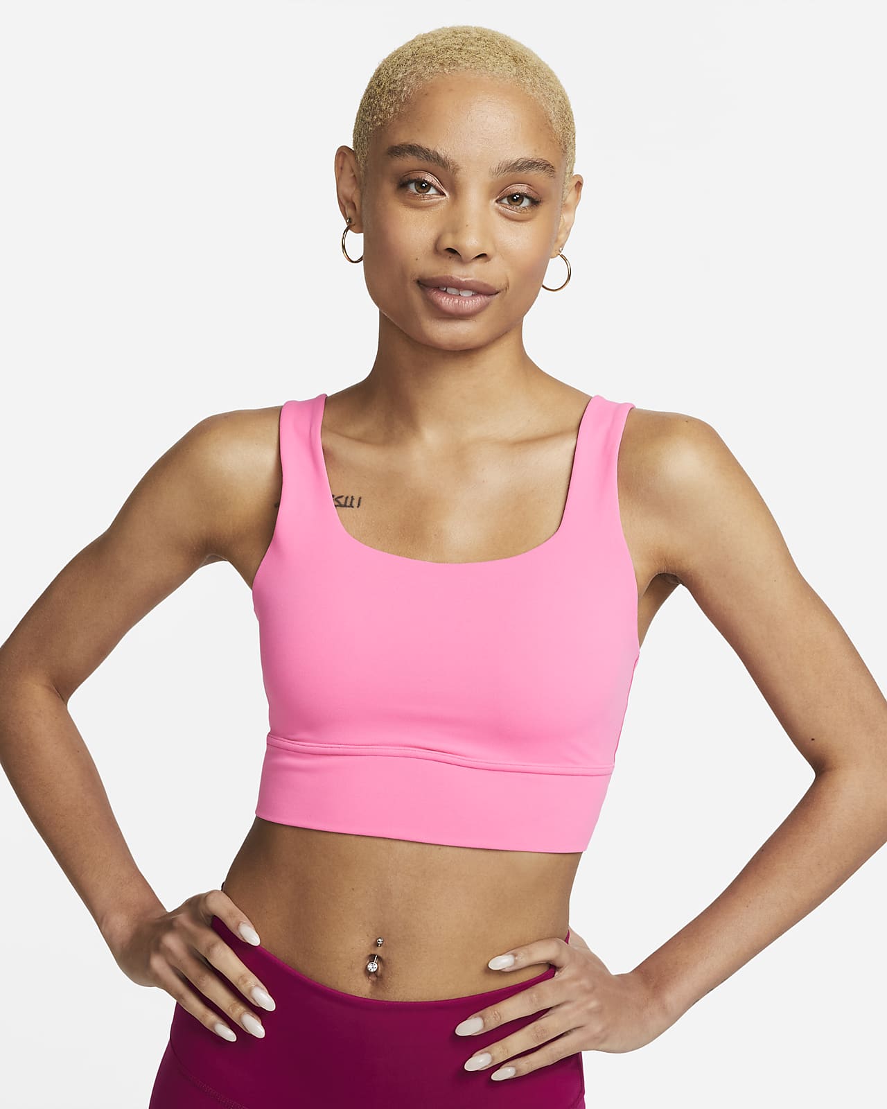 Brassière de sport Longline rembourrée à maintien normal Nike Alate Ellipse pour femme