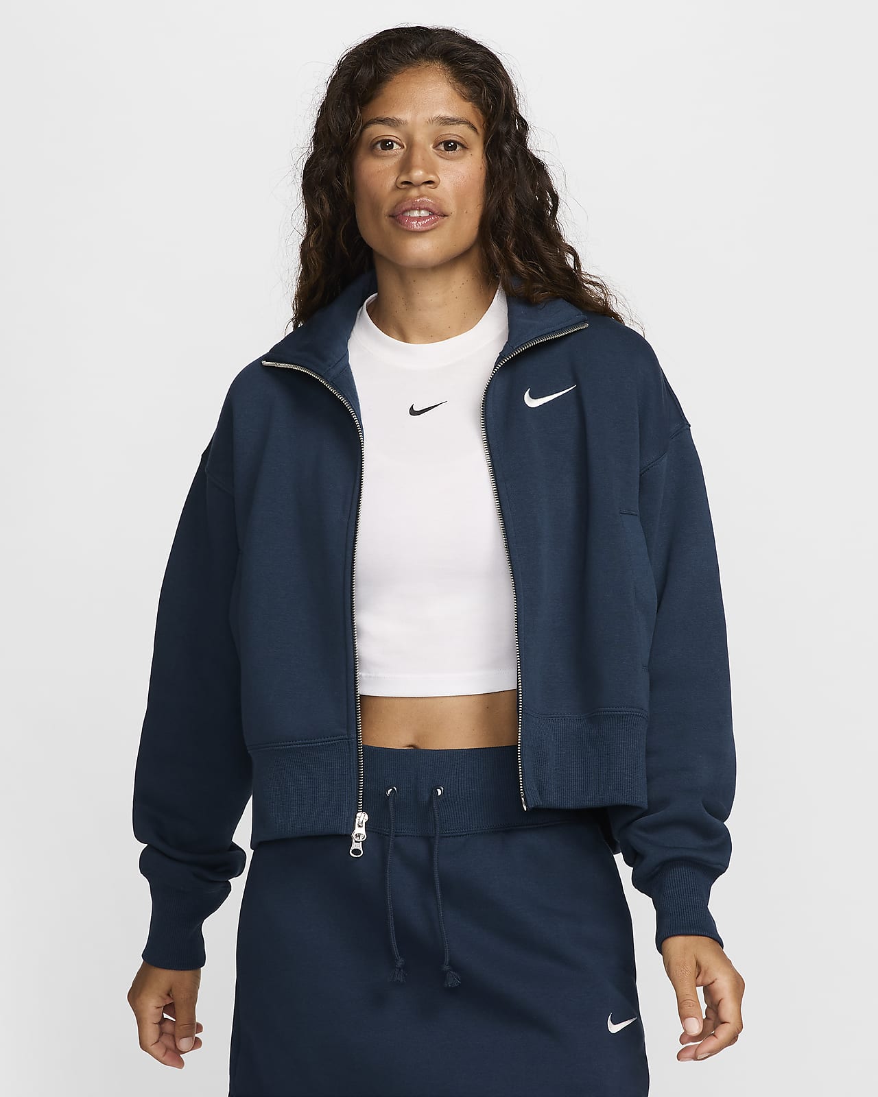 Chamarra de entrenamiento oversized para mujer Nike Sportswear Phoenix Fleece