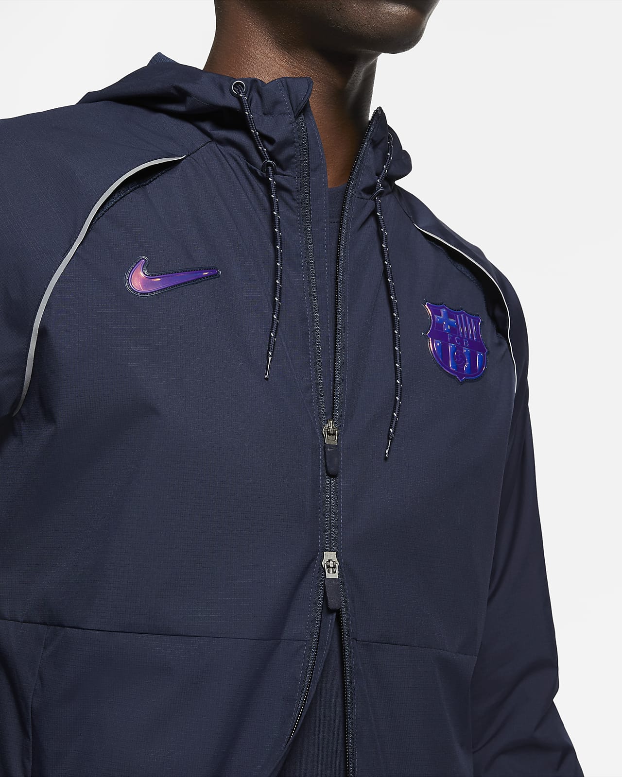 Nike FC Barcelona Repel Academy AWF Trainingsjacke weiss