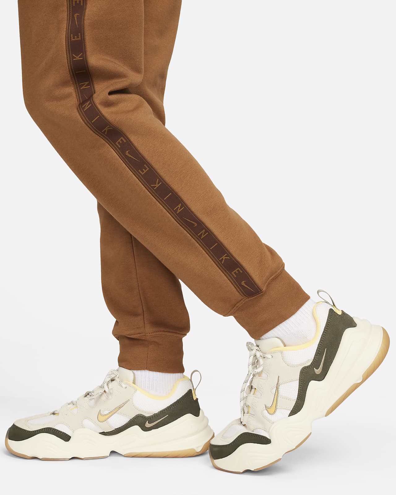 Nike Women's Sportswear Essential Fleece Pants in Brown - ShopStyle