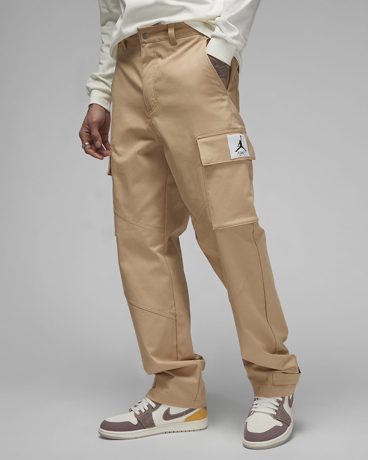 Shop Nike AIR JORDAN 2022-23FW Unisex Street Style Plain Cotton Logo Cargo  Pants by ☆koko☆ | BUYMA