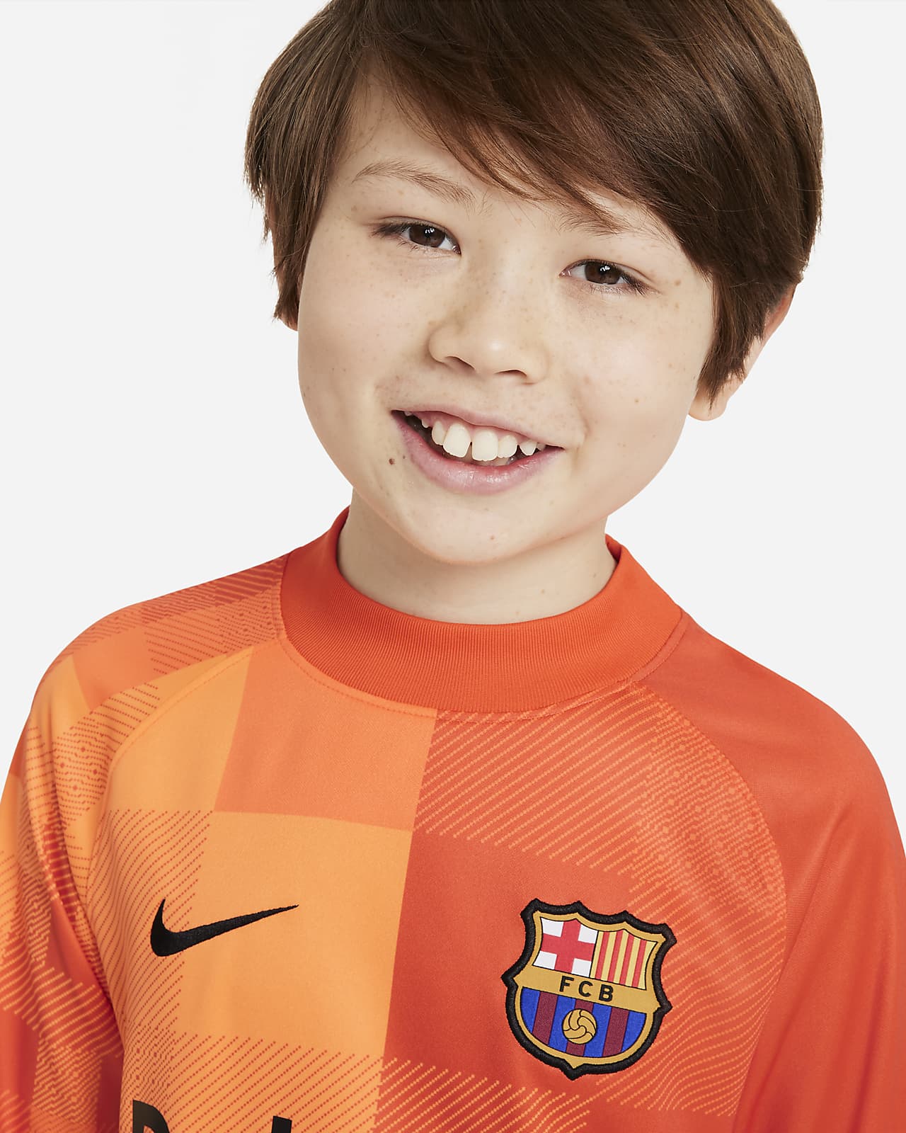 F.C. Barcelona 2021/22 Stadium Goalkeeper Older Kids' LongSleeve