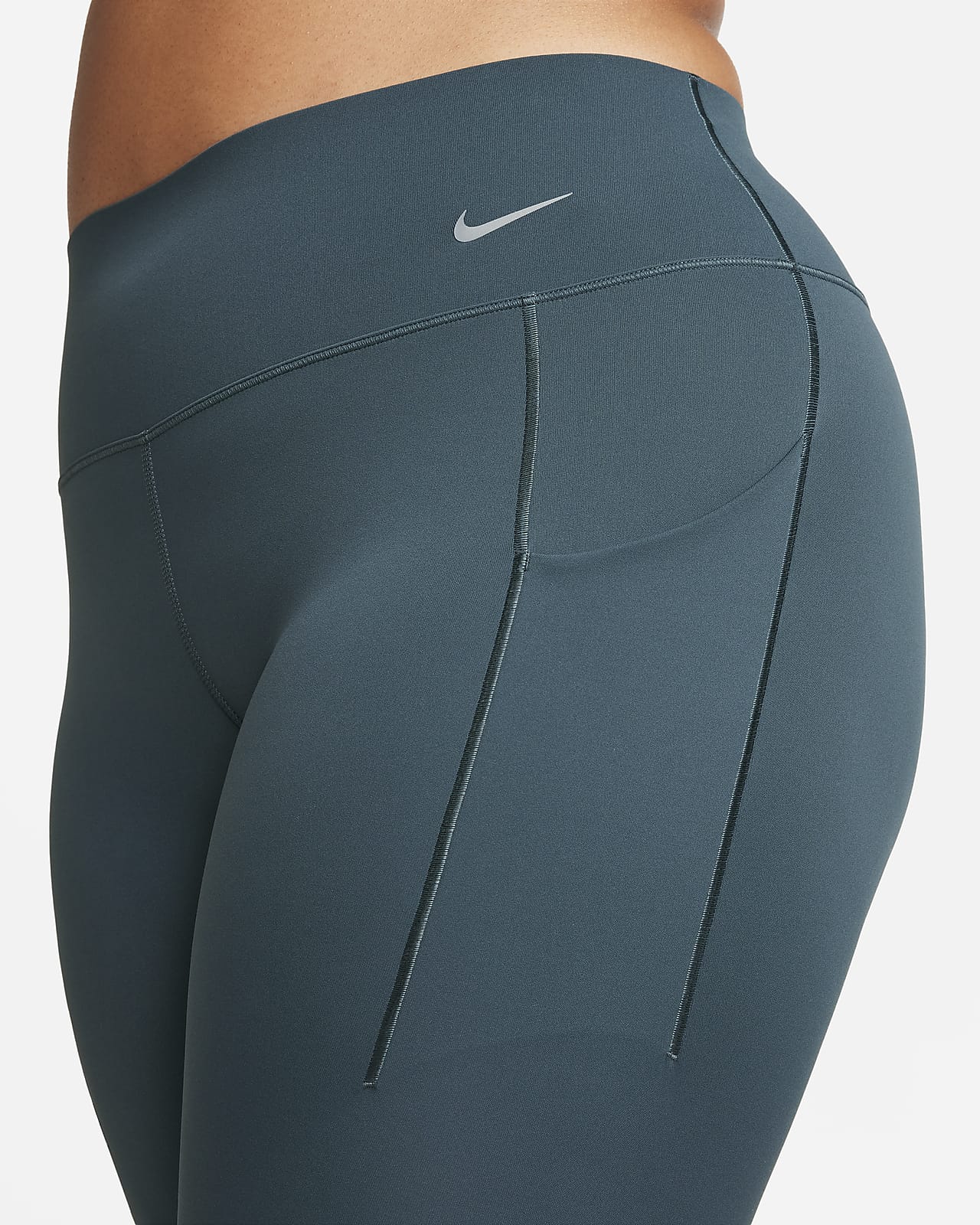 Buy Nike Black Essential Mid Rise Swoosh Leggings from Next Luxembourg