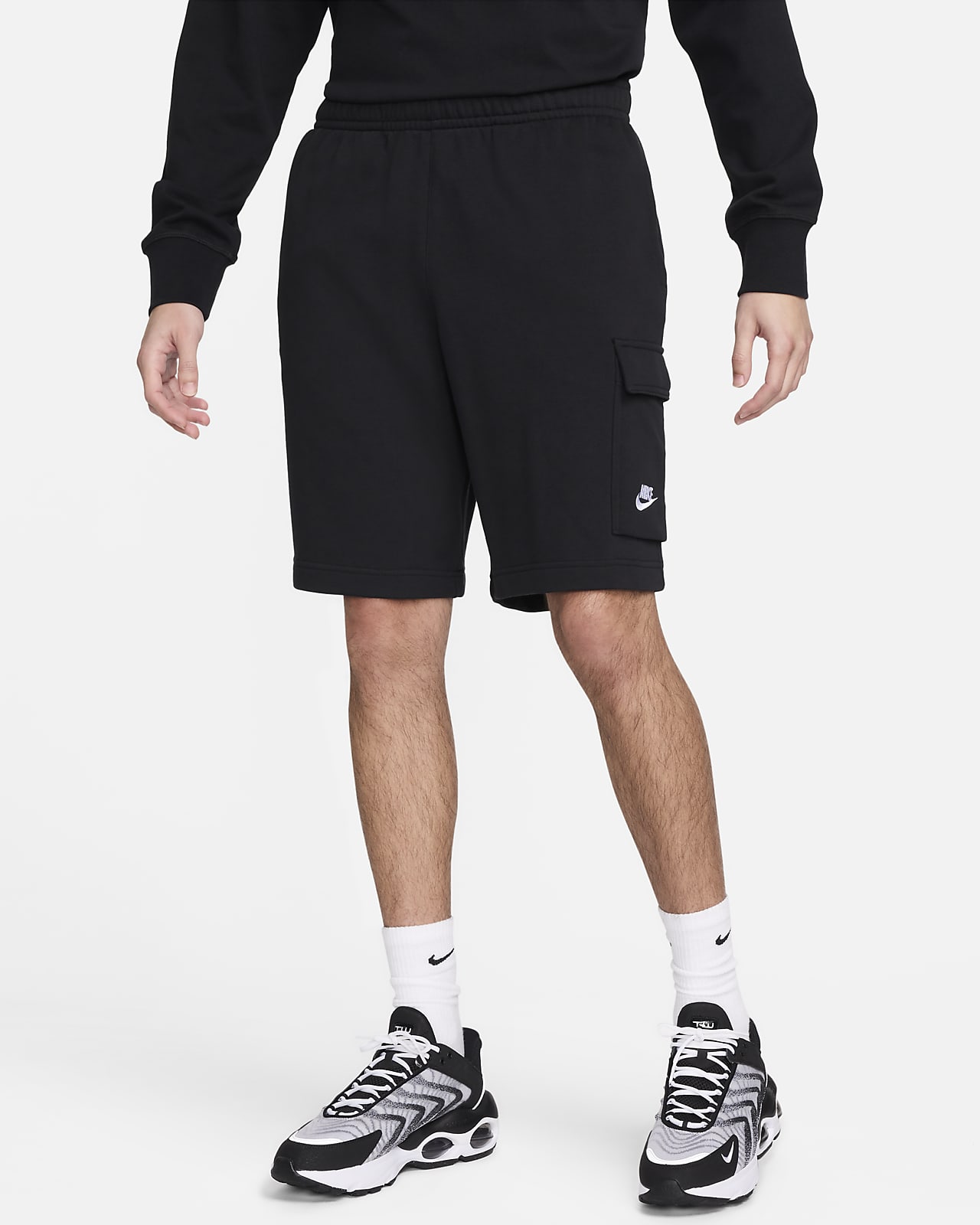 Nike Sportswear Club férfi francia frottír oldalzsebes rövidnadrág