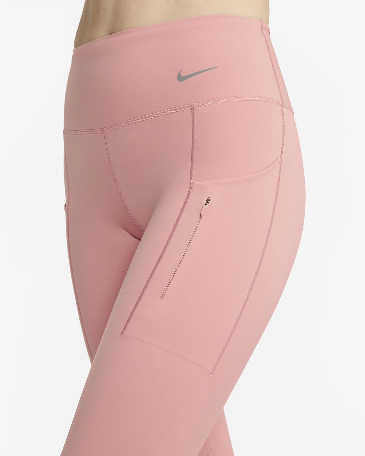 Nike Go Women's Firm-Support Mid-Rise 7/8 Leggings with Pockets. Nike HR