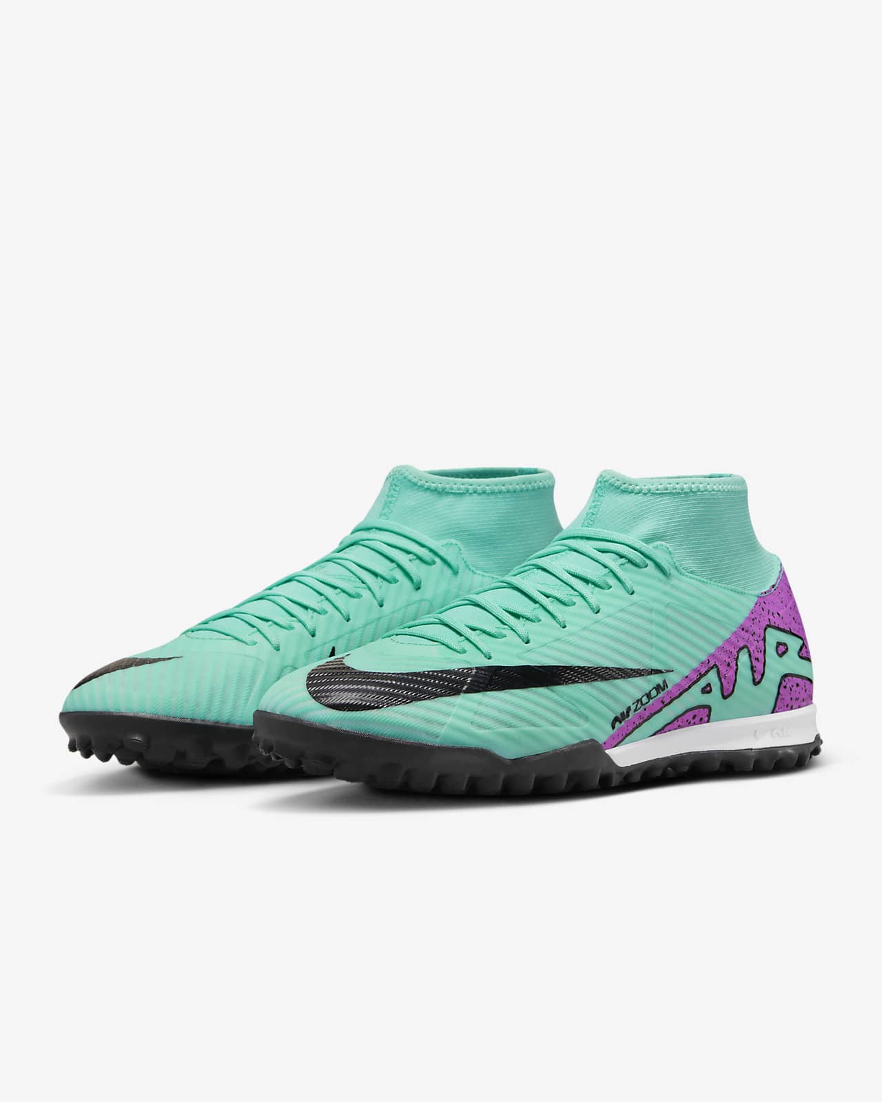 Calzado de f tbol de corte high para pasto sint tico turf Nike Mercurial Superfly 9 Academy