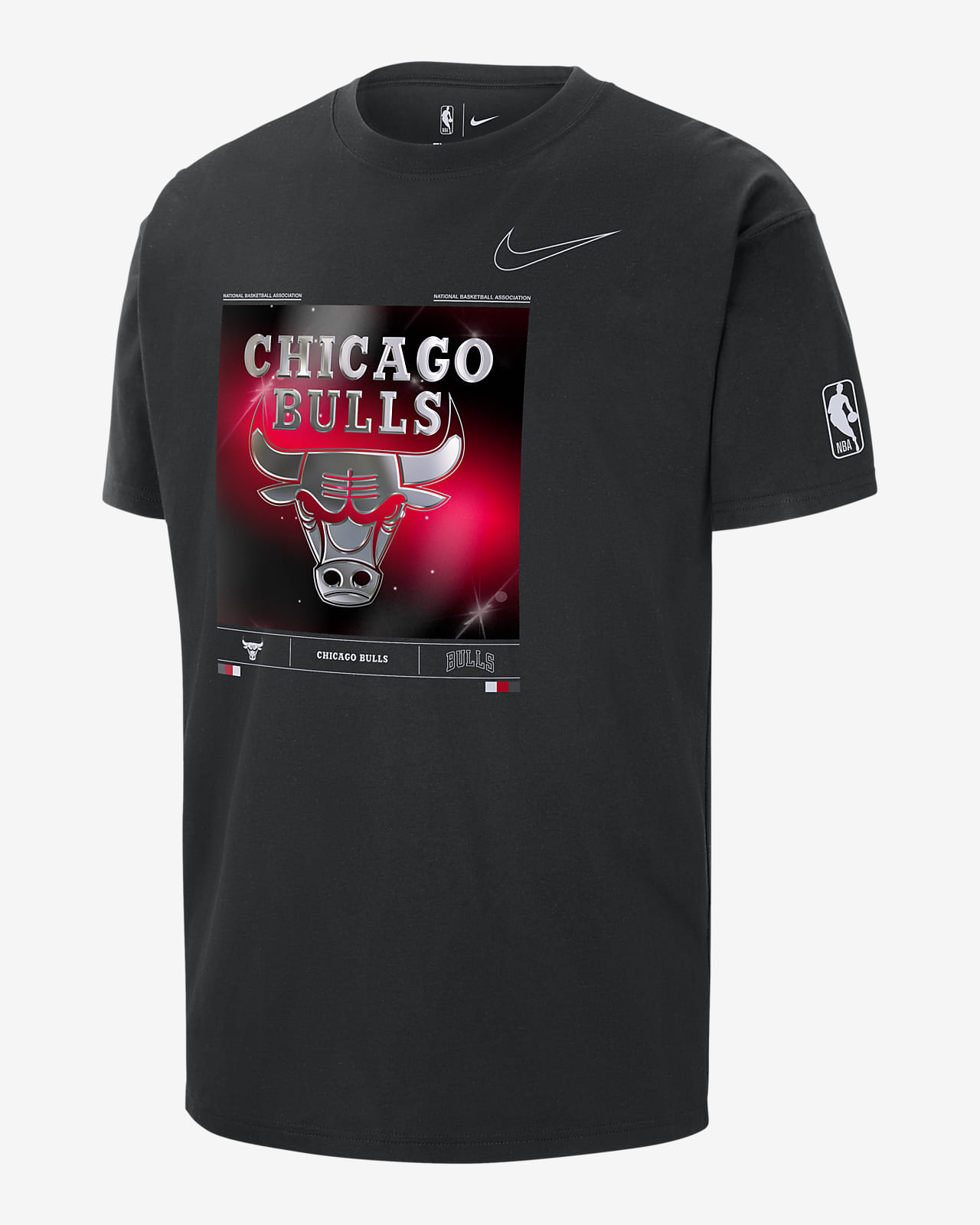 CHICAGO BULLS ESSENTIAL NIKE NBA MAX90 T-SHIRT 'BLACK