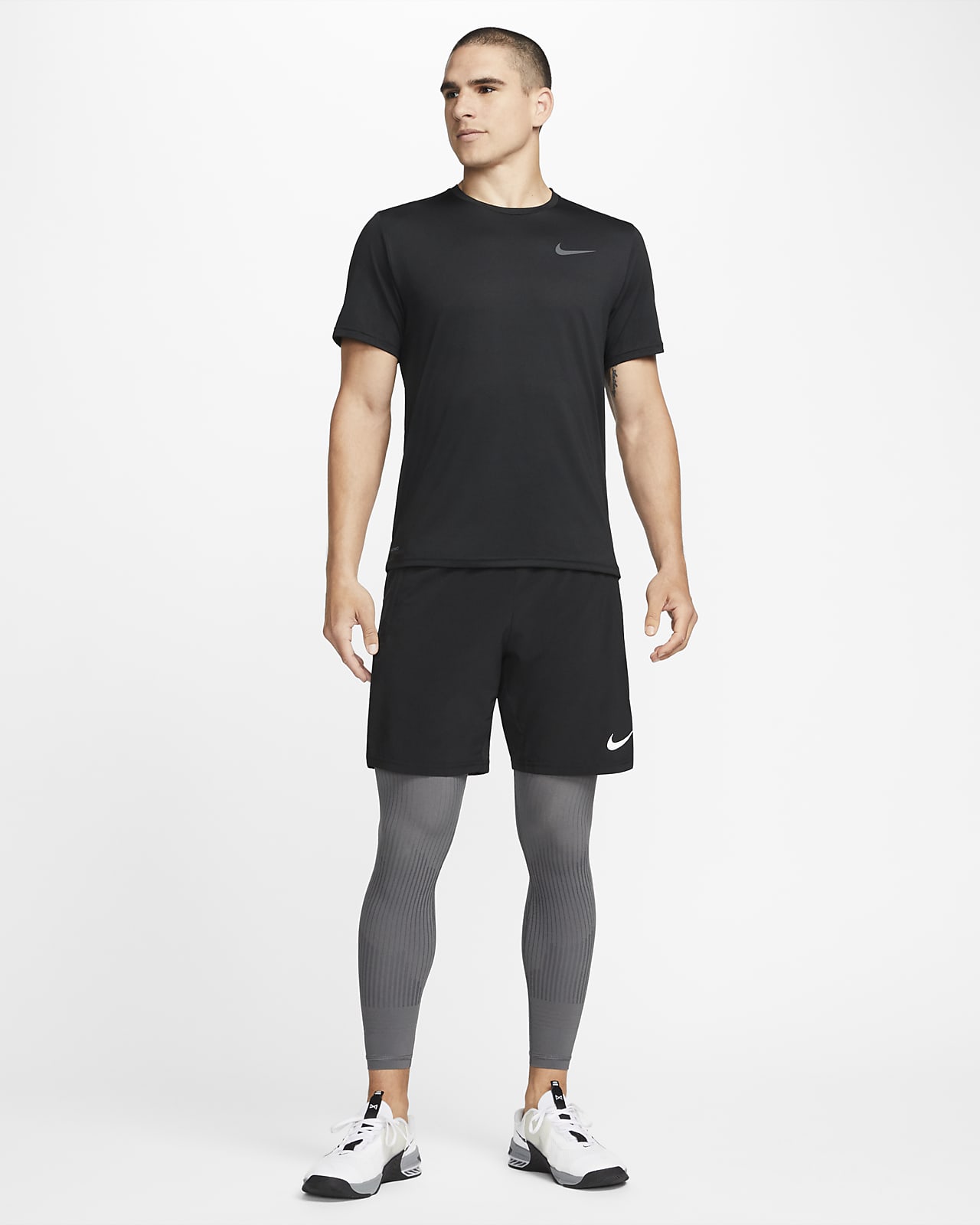 Nike Power Training Tights - MEDIUM- 890668-429 Pants Navy Black Mesh Lux  Pocket 