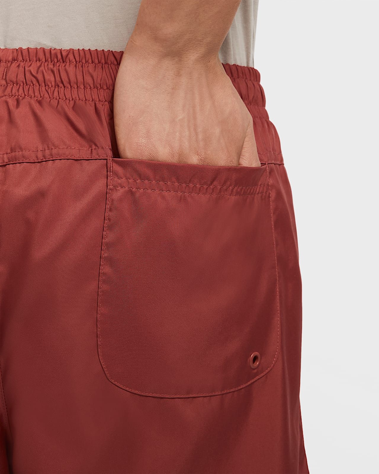 nike men's woven shorts red