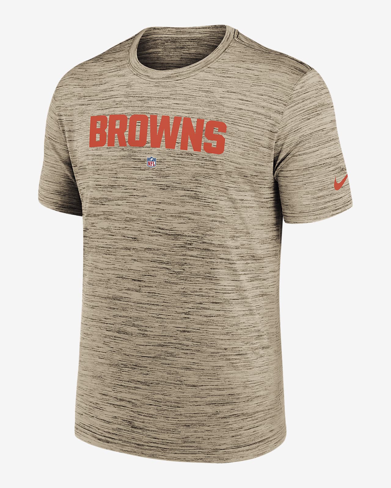 Nike Men's Cleveland Browns Sideline Velocity T-Shirt - Brown - L Each