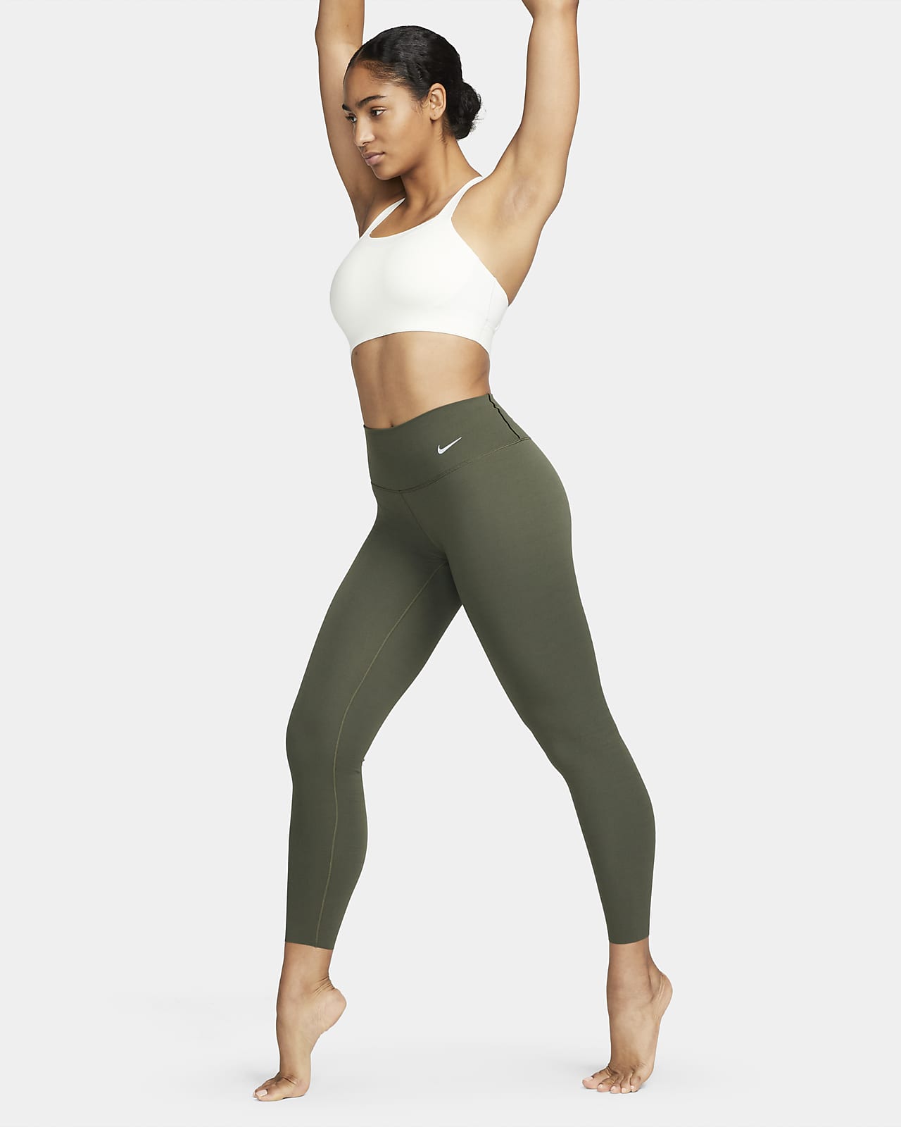 Nike Zenvy Hafif Destekli Normal Belli Tam Boy Kadın Taytı