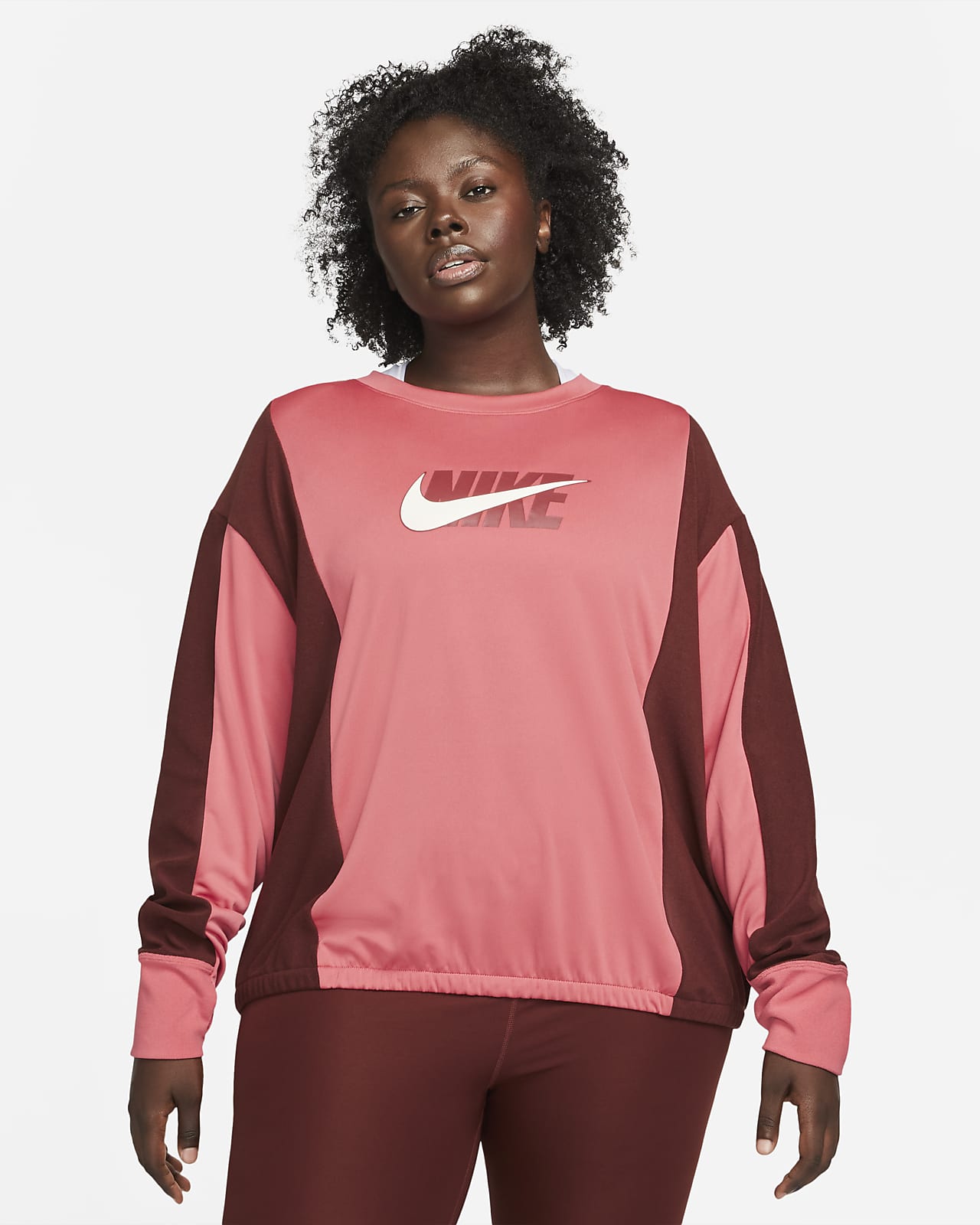 Nike Dri-FIT Icon Clash Women's Running Midlayer (Plus Size)