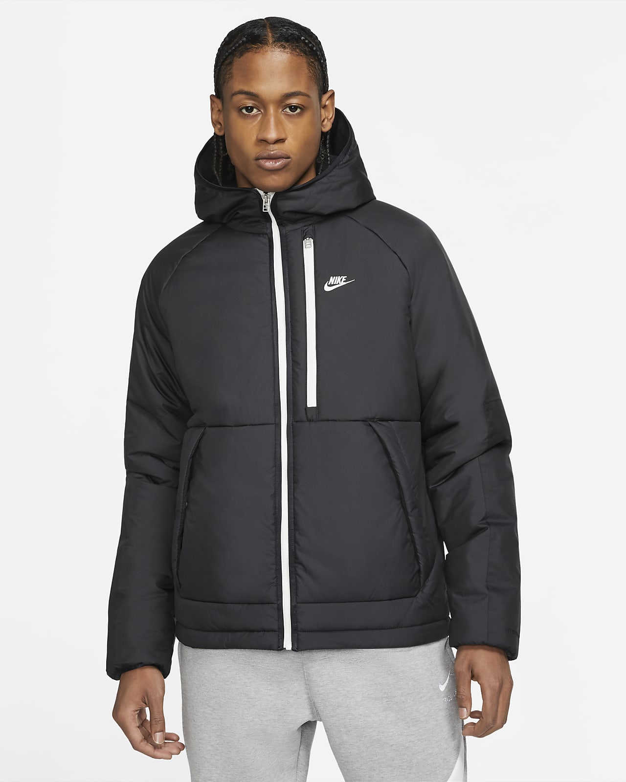 Nike Sportswear Therma-FIT Legacy Men's Hooded Jacket. Nike AT