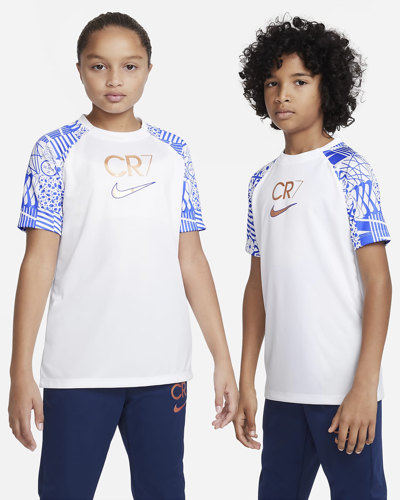 CR7 Older Kids' Short-Sleeve Football Top. Nike HR