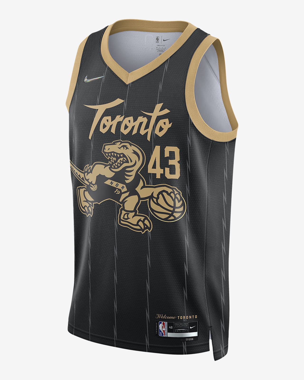BNWT Nike Toronto Raptors Kyle Lowry Authentic Pro-Cut Jersey 48