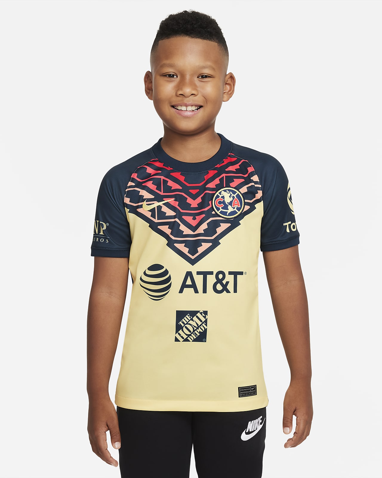 postura ropa interior Porra Jersey de fútbol del Club América local 2021/22 Stadium para niños talla  grande. Nike.com