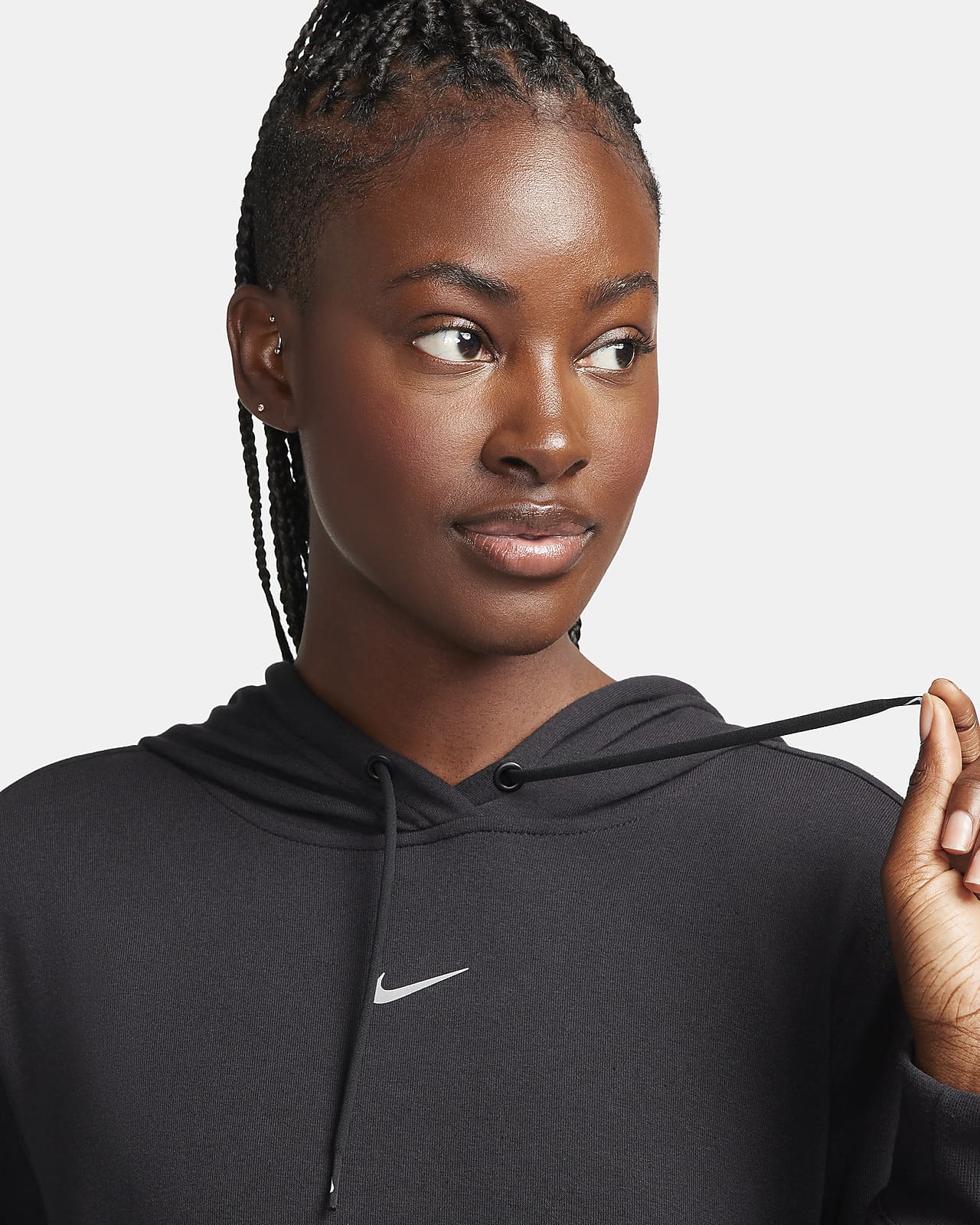Nike Graphic One French Women\'s Dri-FIT Terry Hoodie.