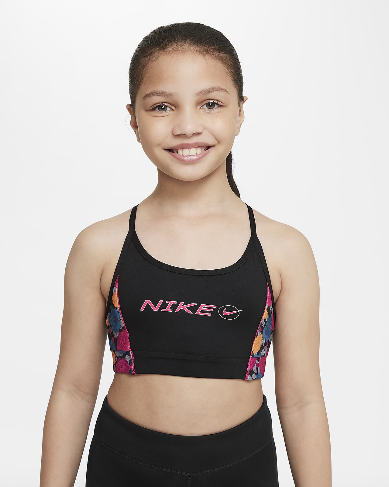 Nike Indy Icon Clash Big Kids' (Girls') Sports Bra