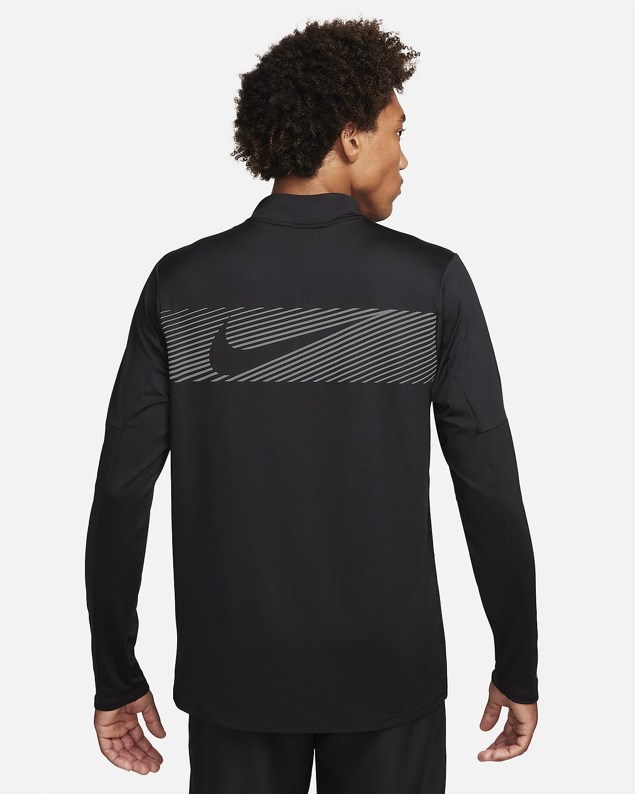 Camisola de running Dri-FIT com fecho até meio Nike Flash para