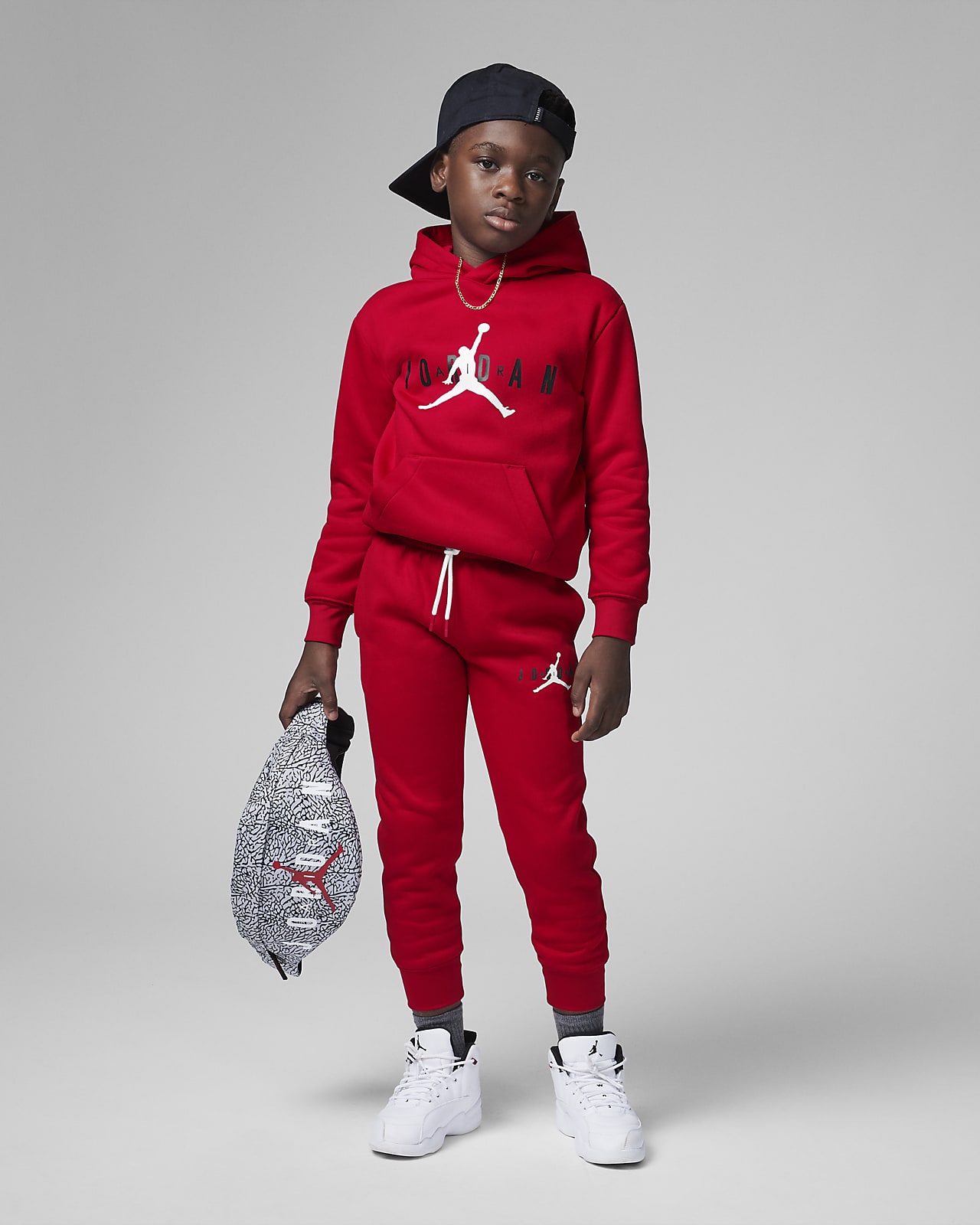 Jordan Younger Kids' Sustainable Pullover Hoodie. Nike GB