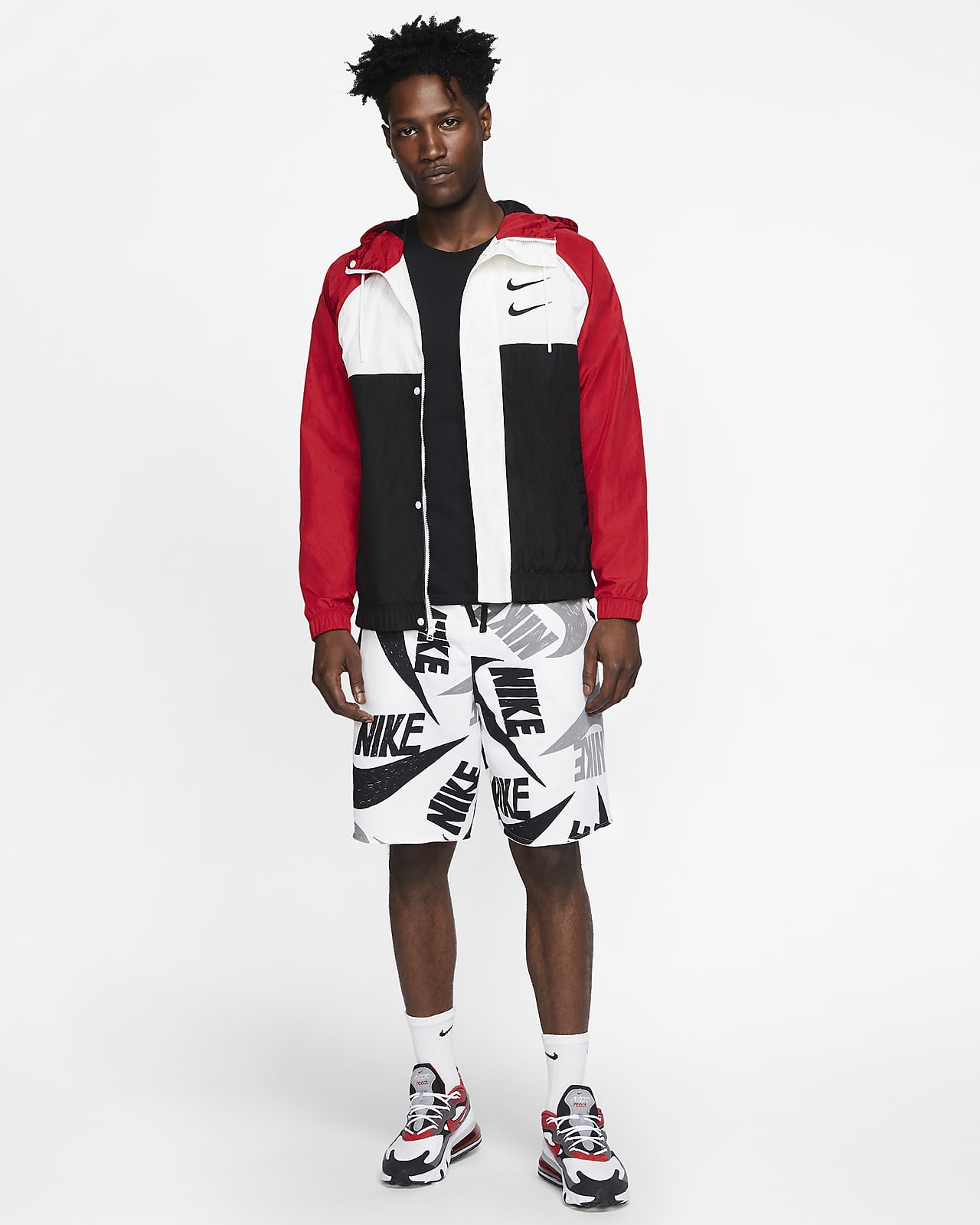 men's nike sportswear allover print athletic shorts