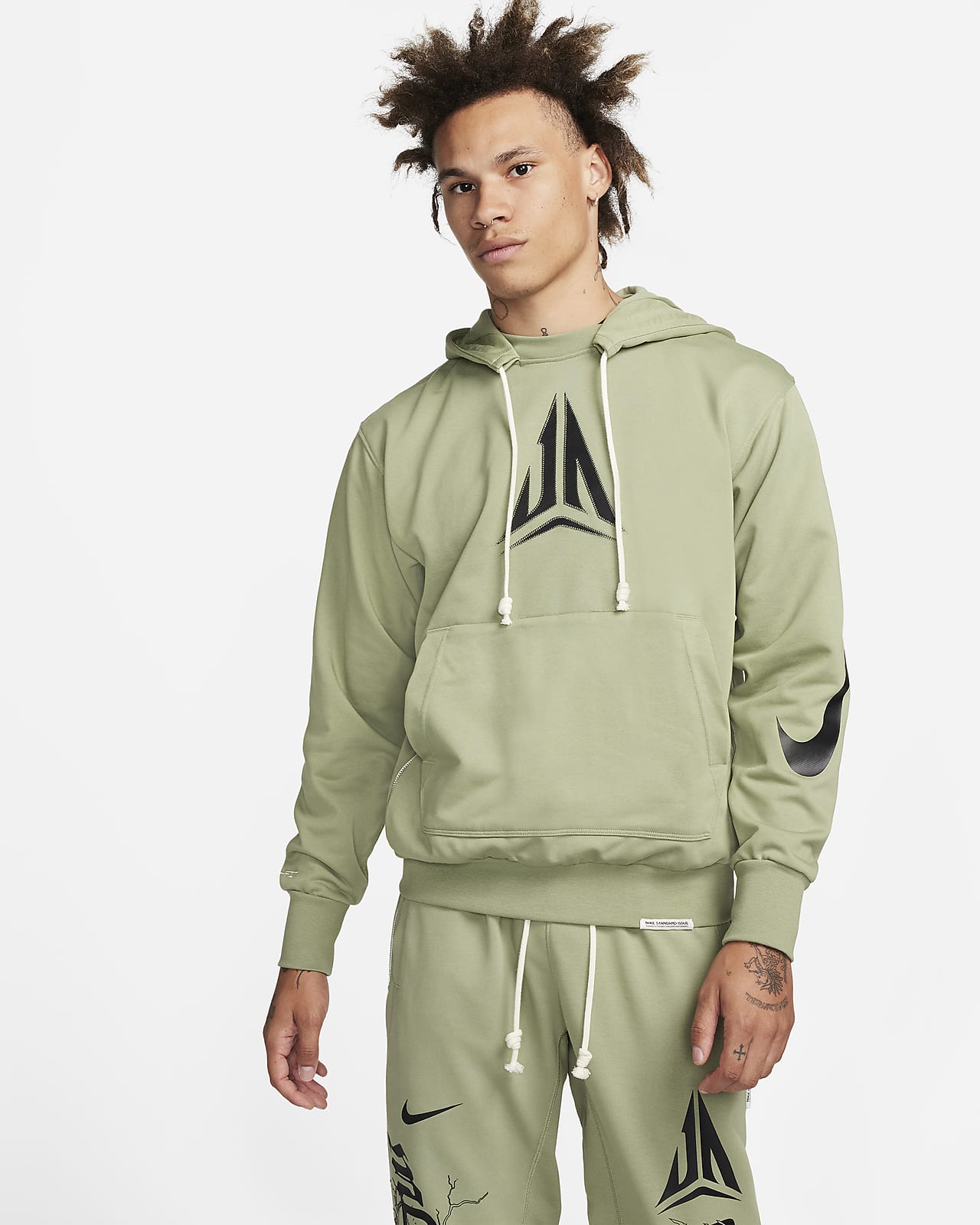 Ja Standard Issue Men's Dri-FIT Pullover Basketball Hoodie. Nike CA