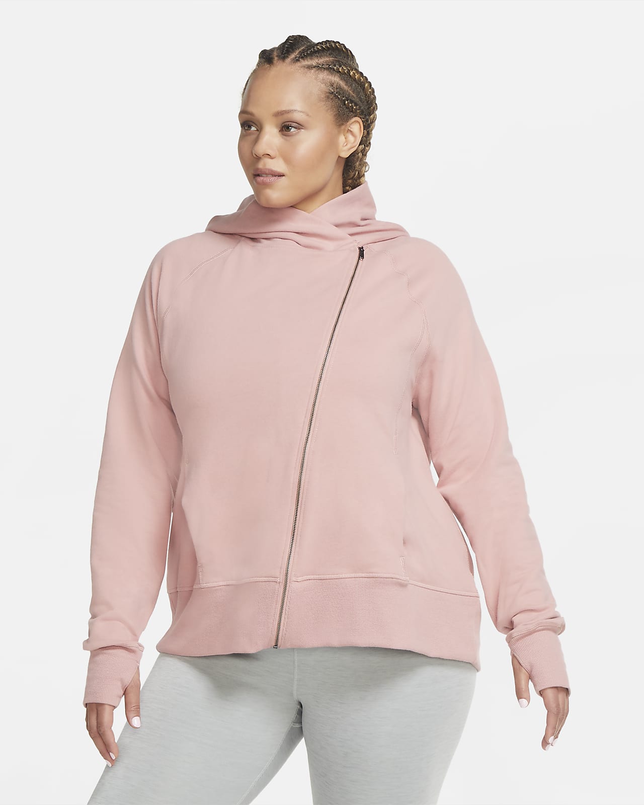 pink nike hoodie plus size
