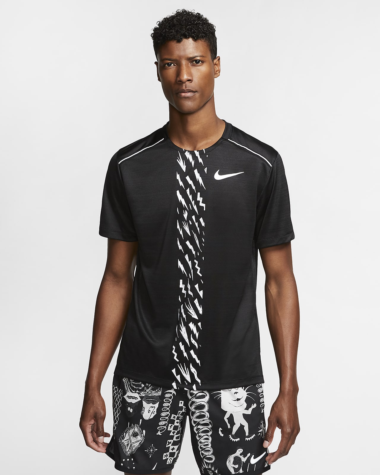 men's nike miler running top