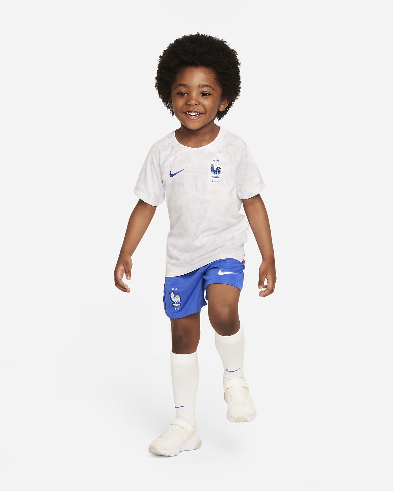Strój piłkarski dla małych dzieci FFF 2022/23 (wersja wyjazdowa)