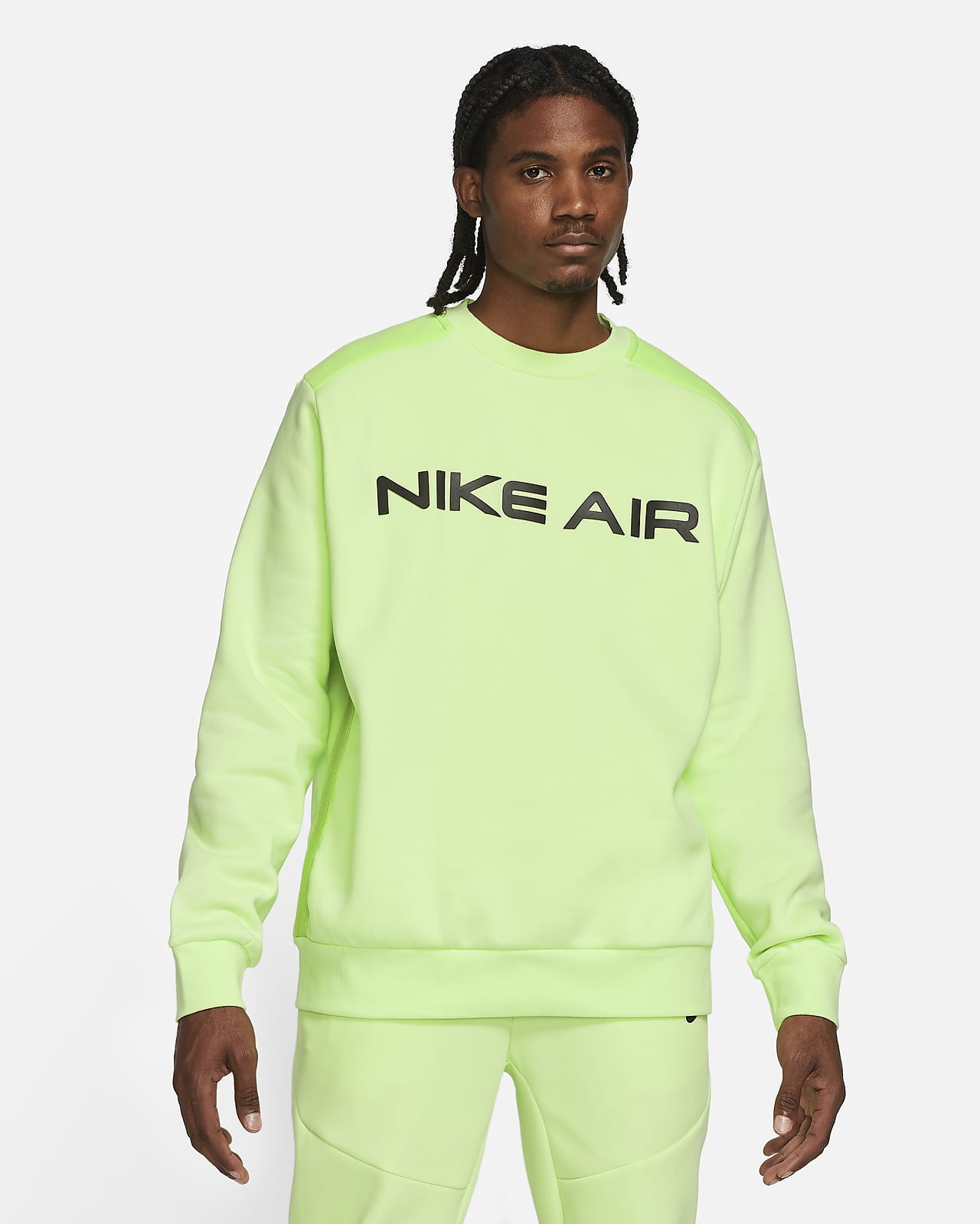 nike air men's fleece crew