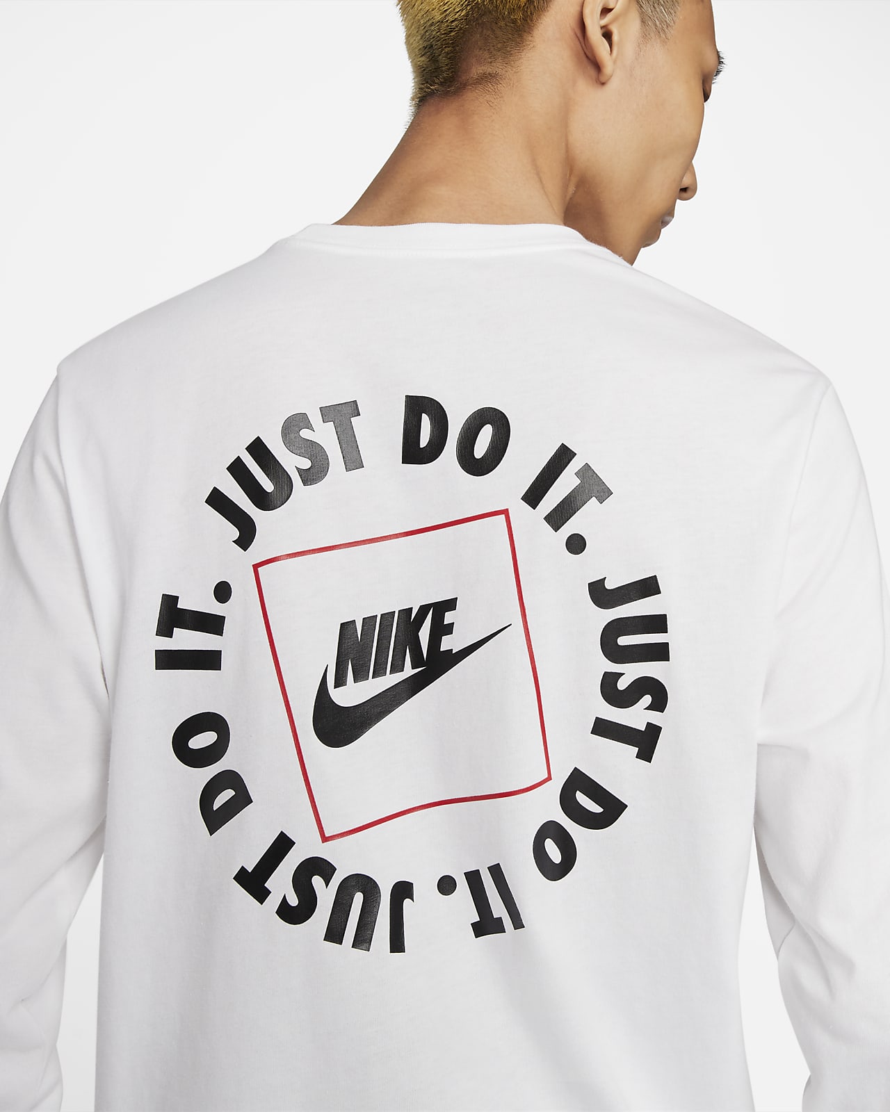 nike just do it shirt white